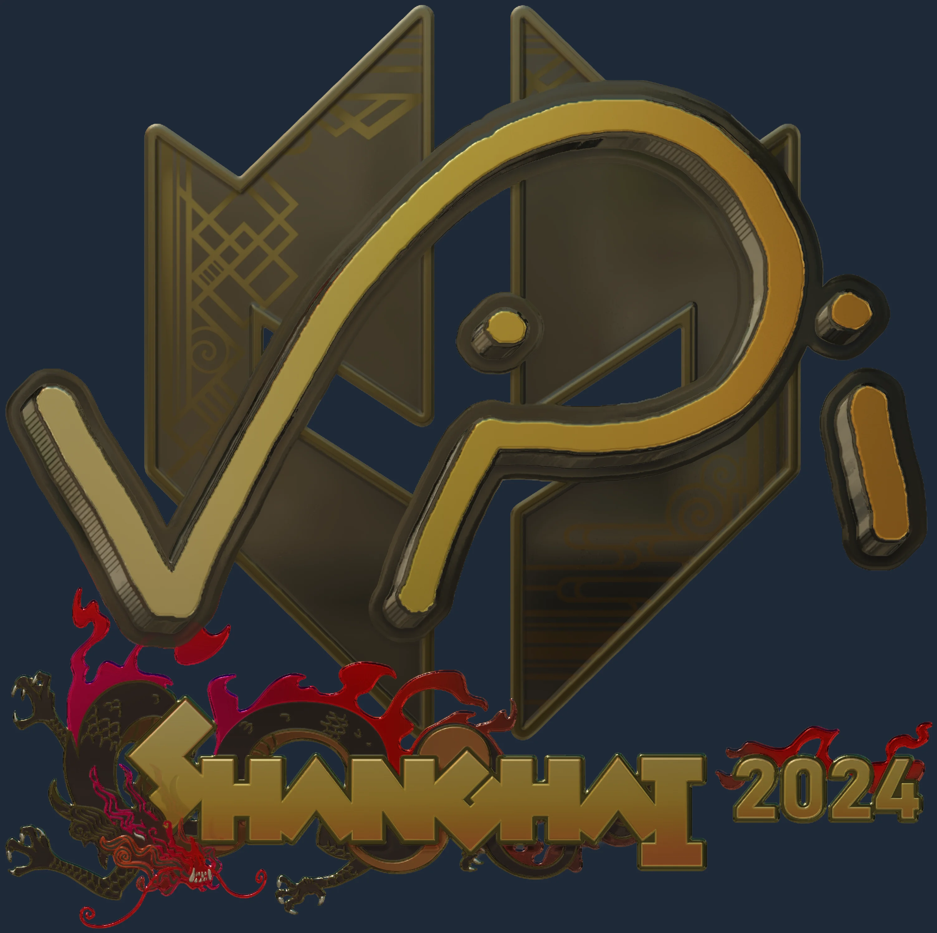 Sticker | VINI (Gold) | Shanghai 2024 Image