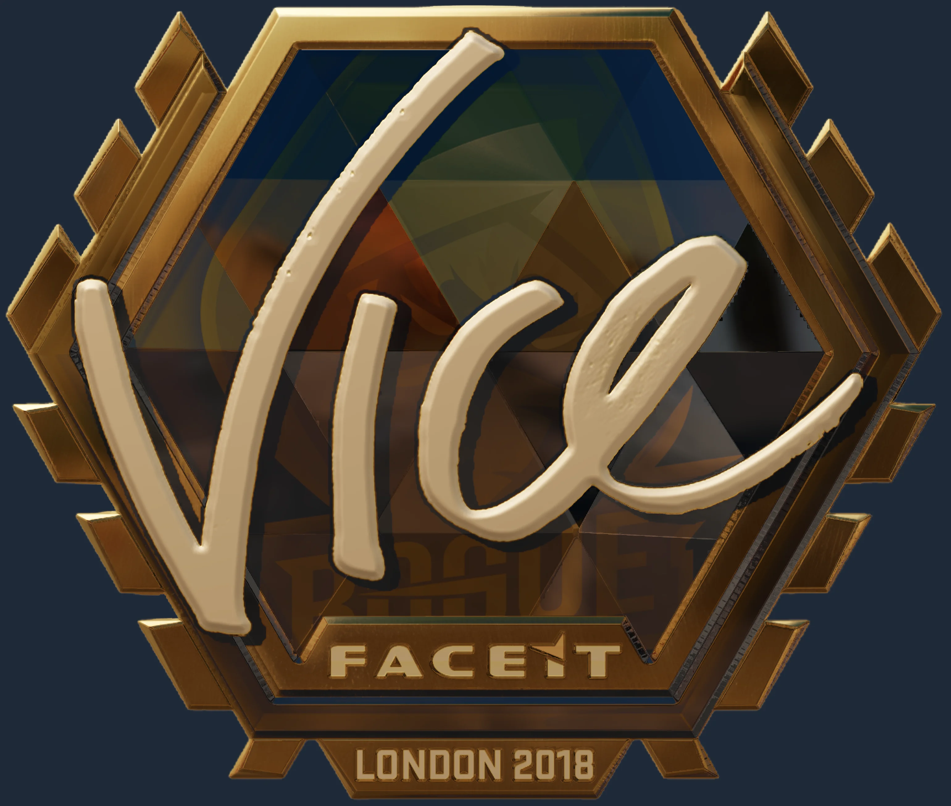 Sticker | vice (Gold) | London 2018 Image