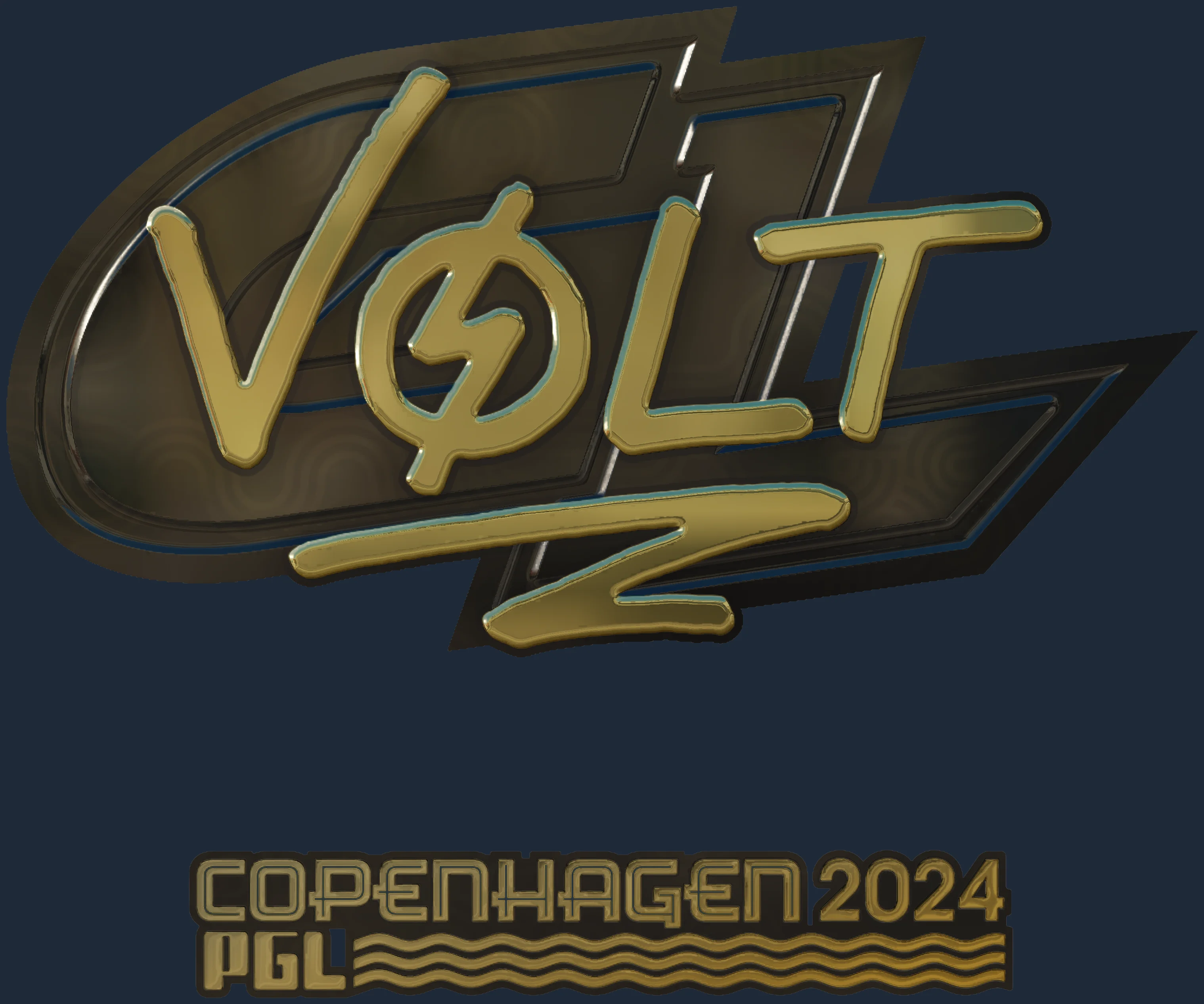Sticker | volt (Gold) | Copenhagen 2024 Image