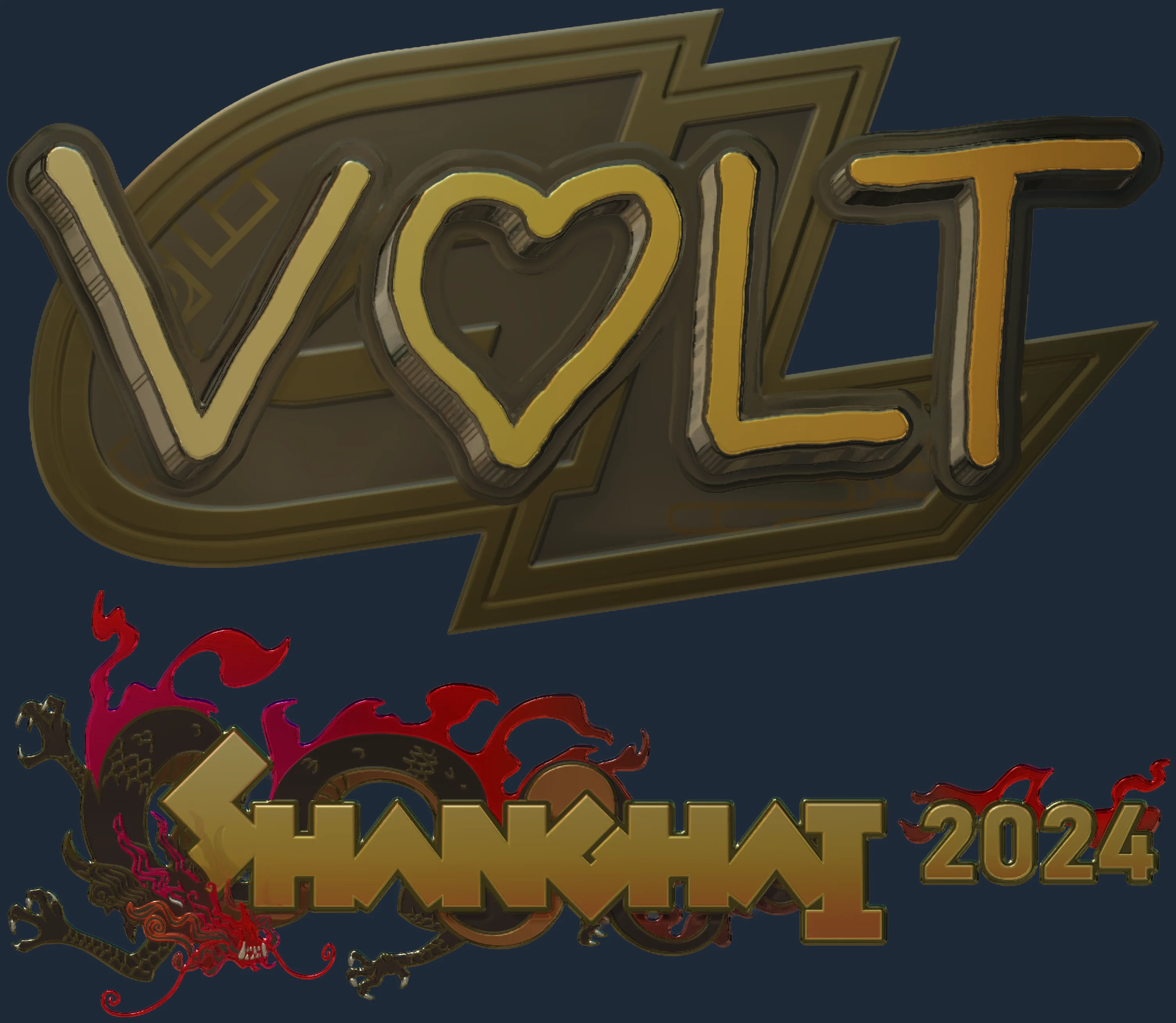 Sticker | volt (Gold) | Shanghai 2024 Image