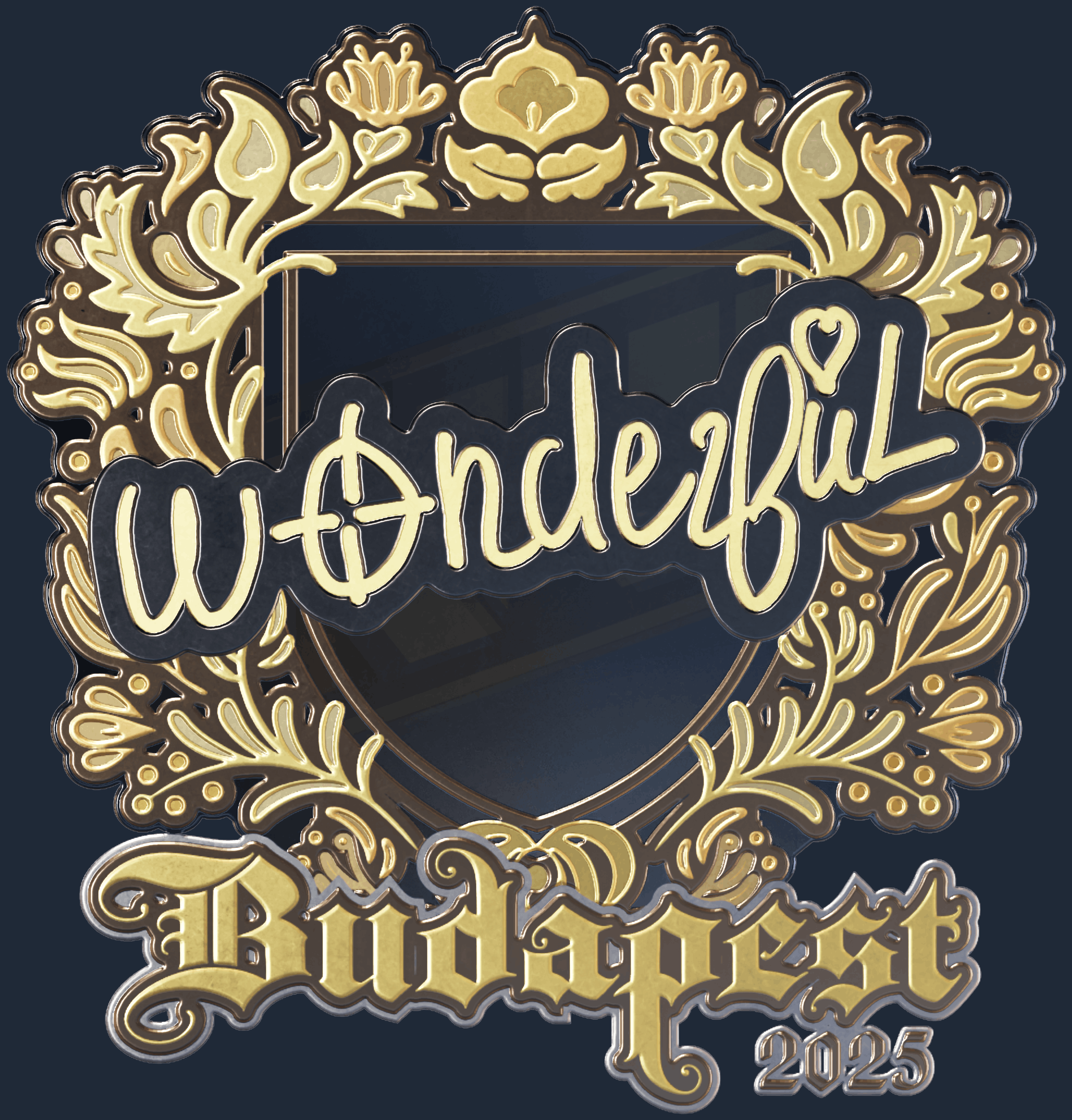 Sticker | w0nderful (Gold) | Budapest 2025 Image