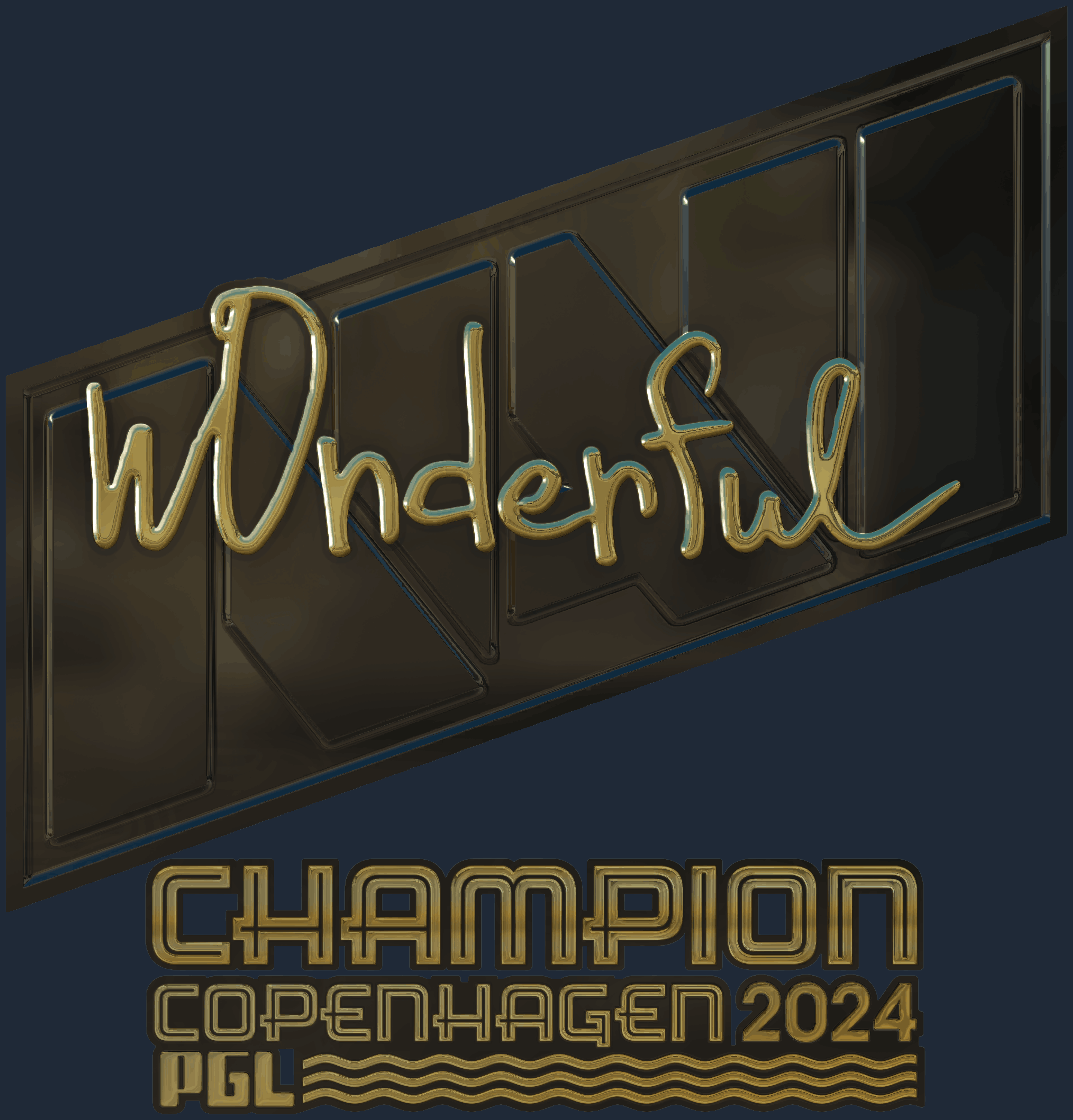 Sticker | w0nderful (Gold, Champion) | Copenhagen 2024 Image