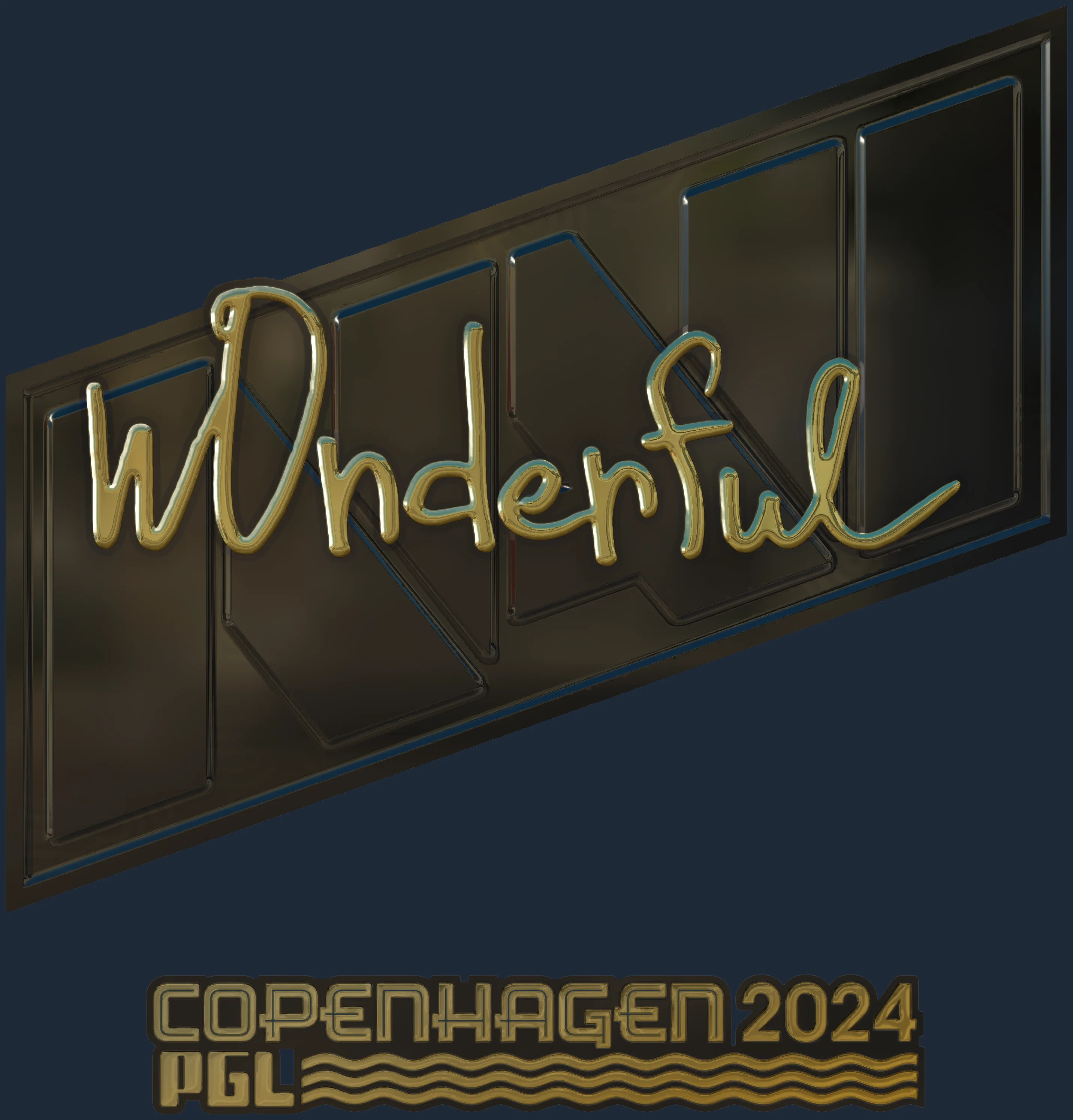 Sticker | w0nderful (Gold) | Copenhagen 2024 Image