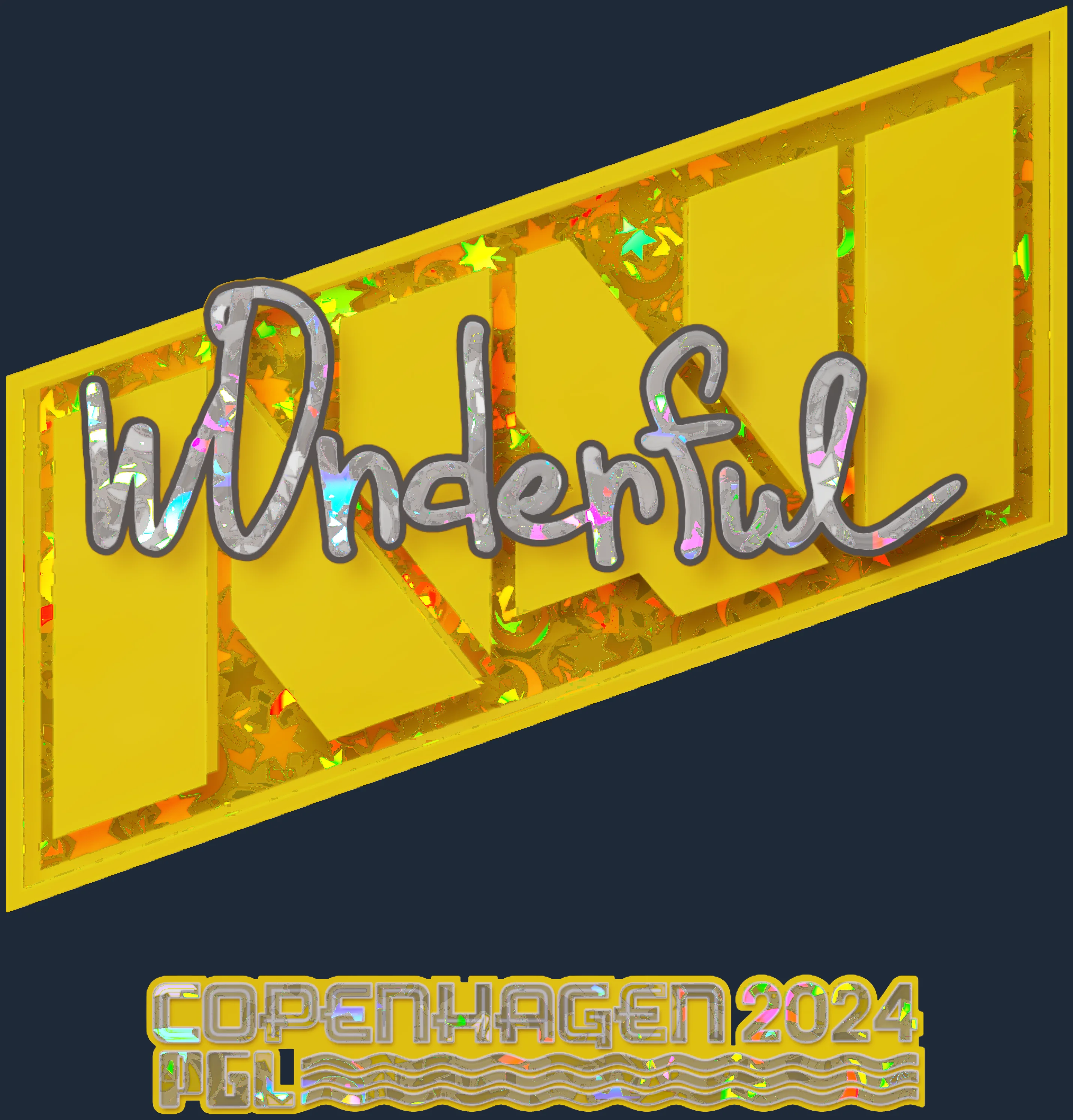 Sticker | w0nderful (Glitter) | Copenhagen 2024 Image