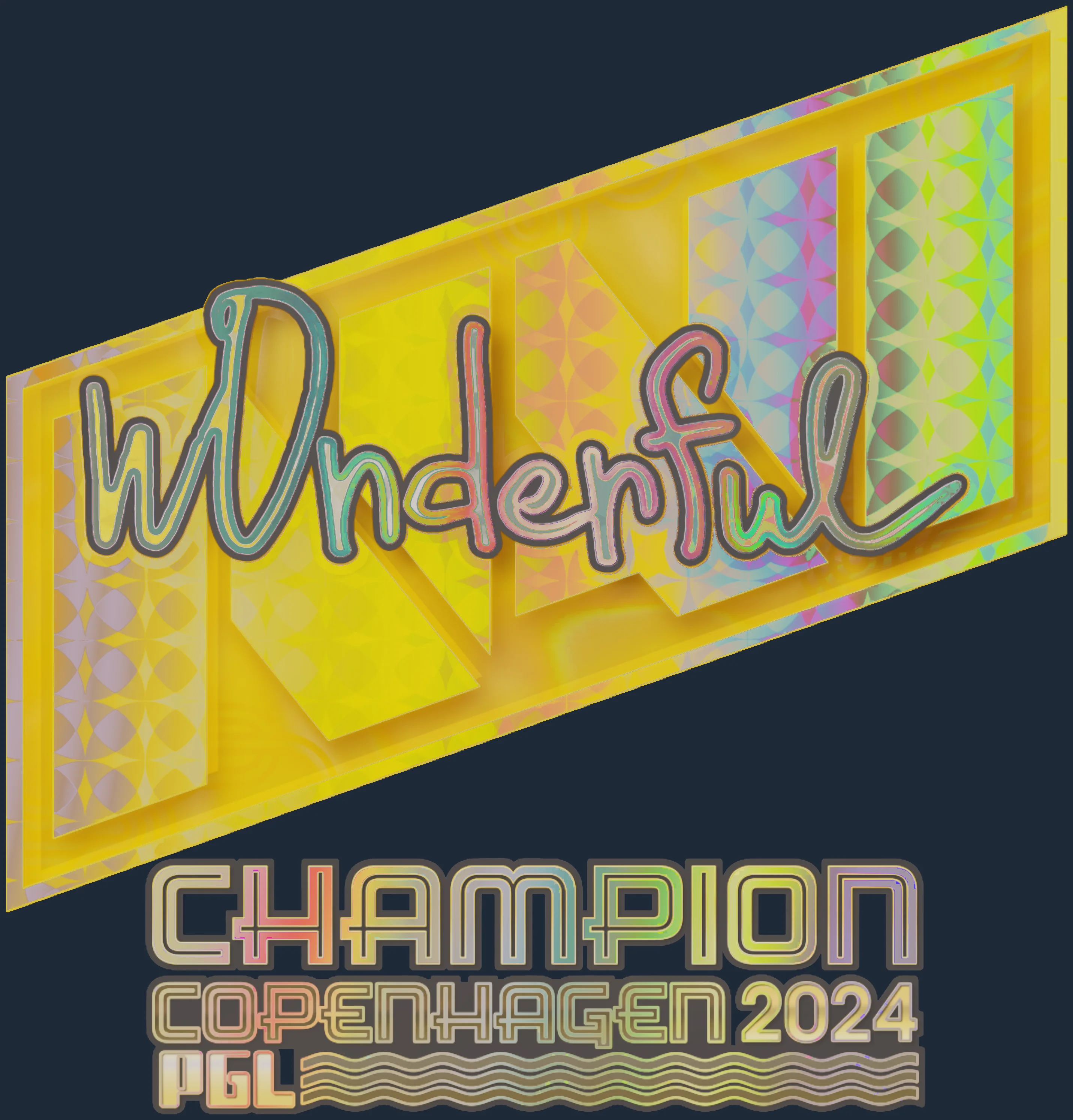 Sticker | w0nderful (Holo, Champion) | Copenhagen 2024 Image