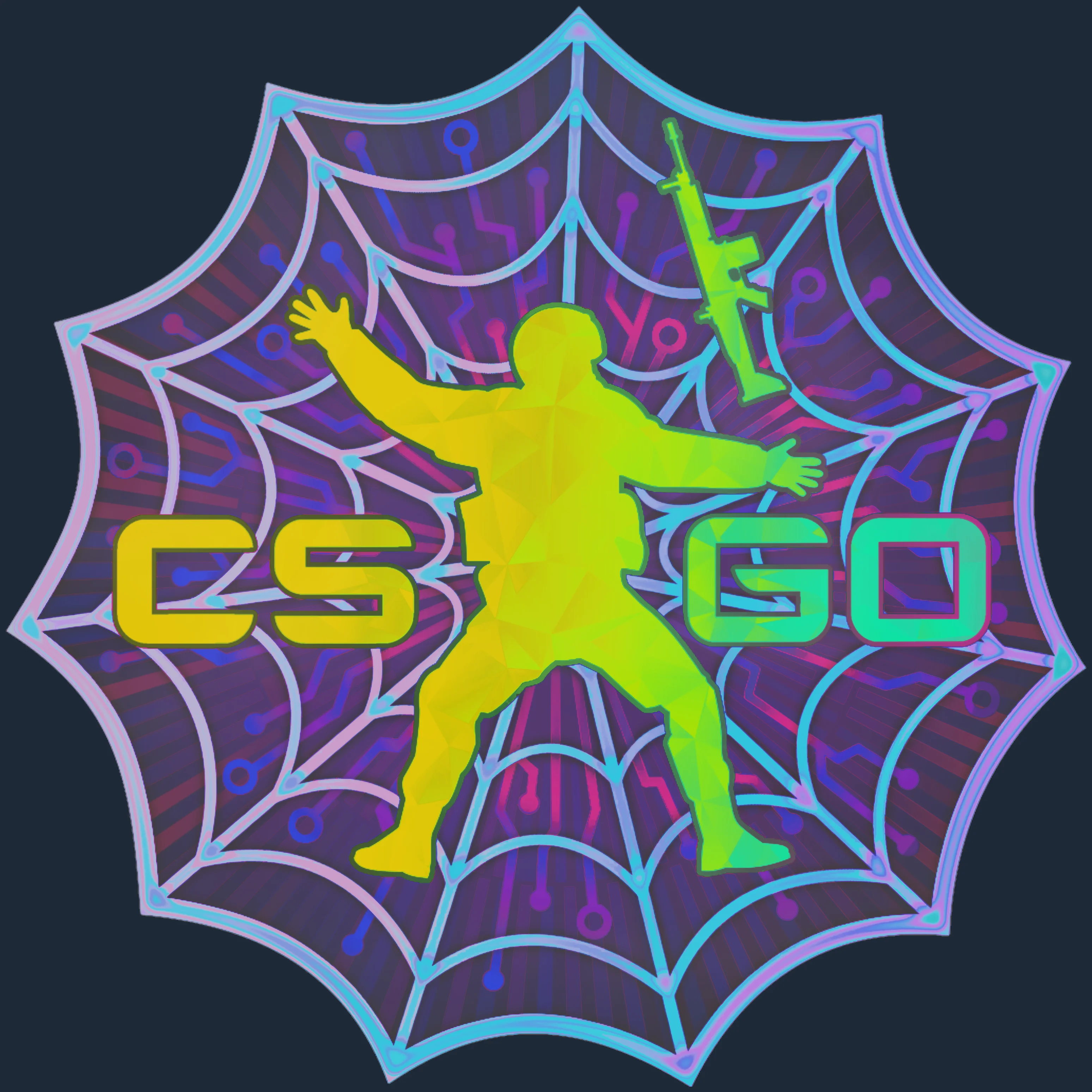 Sticker | Web Stuck (Holo) Image
