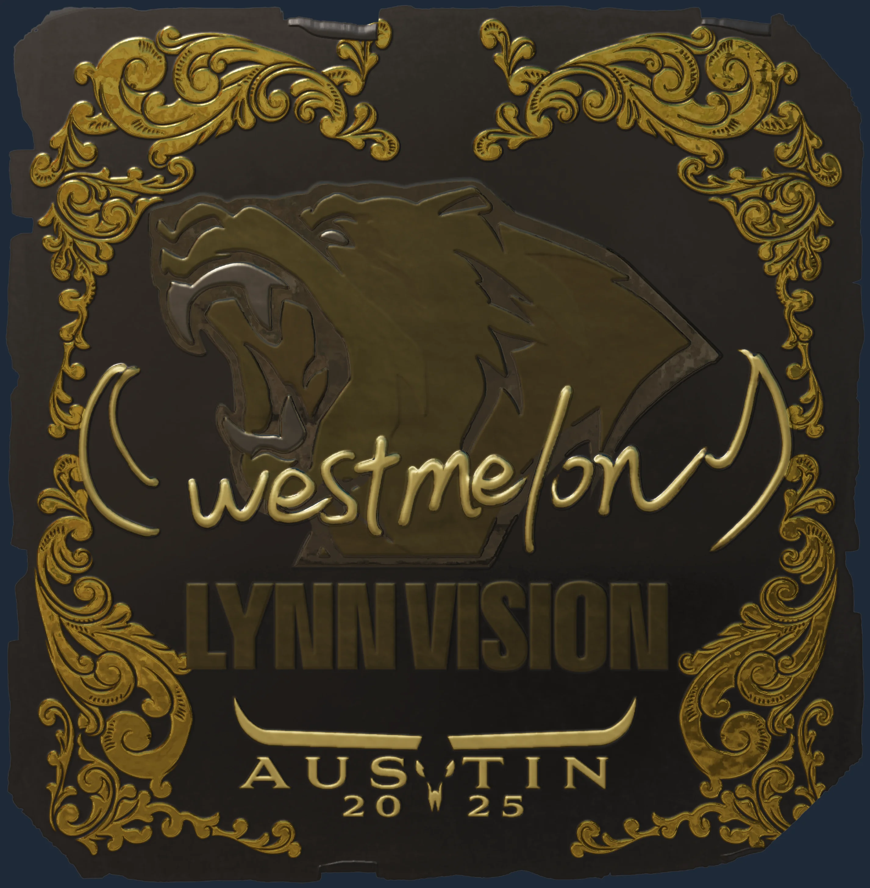 Sticker | westmelon (Gold) | Austin 2025 Image