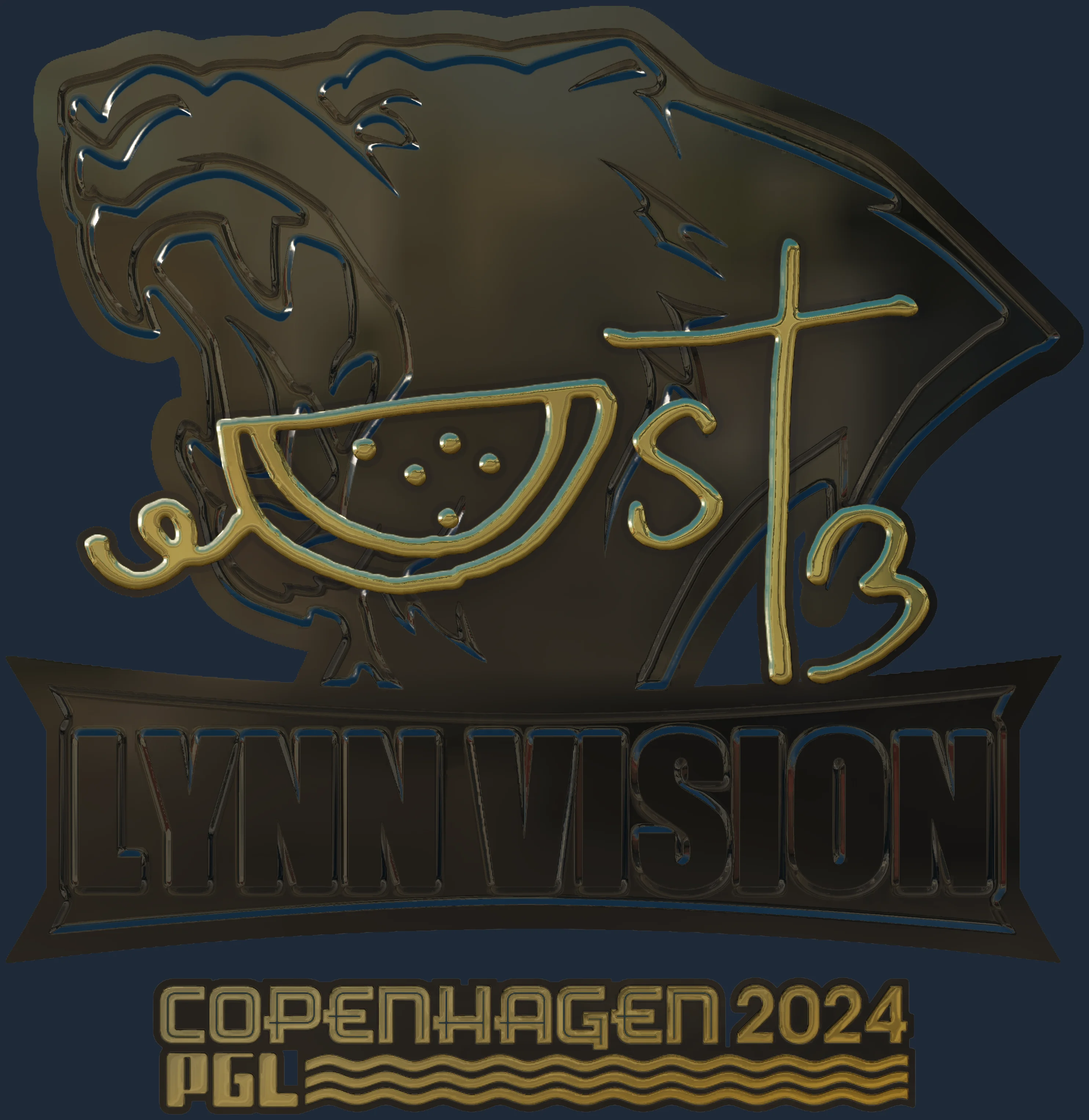 Sticker | westmelon (Gold) | Copenhagen 2024 Image