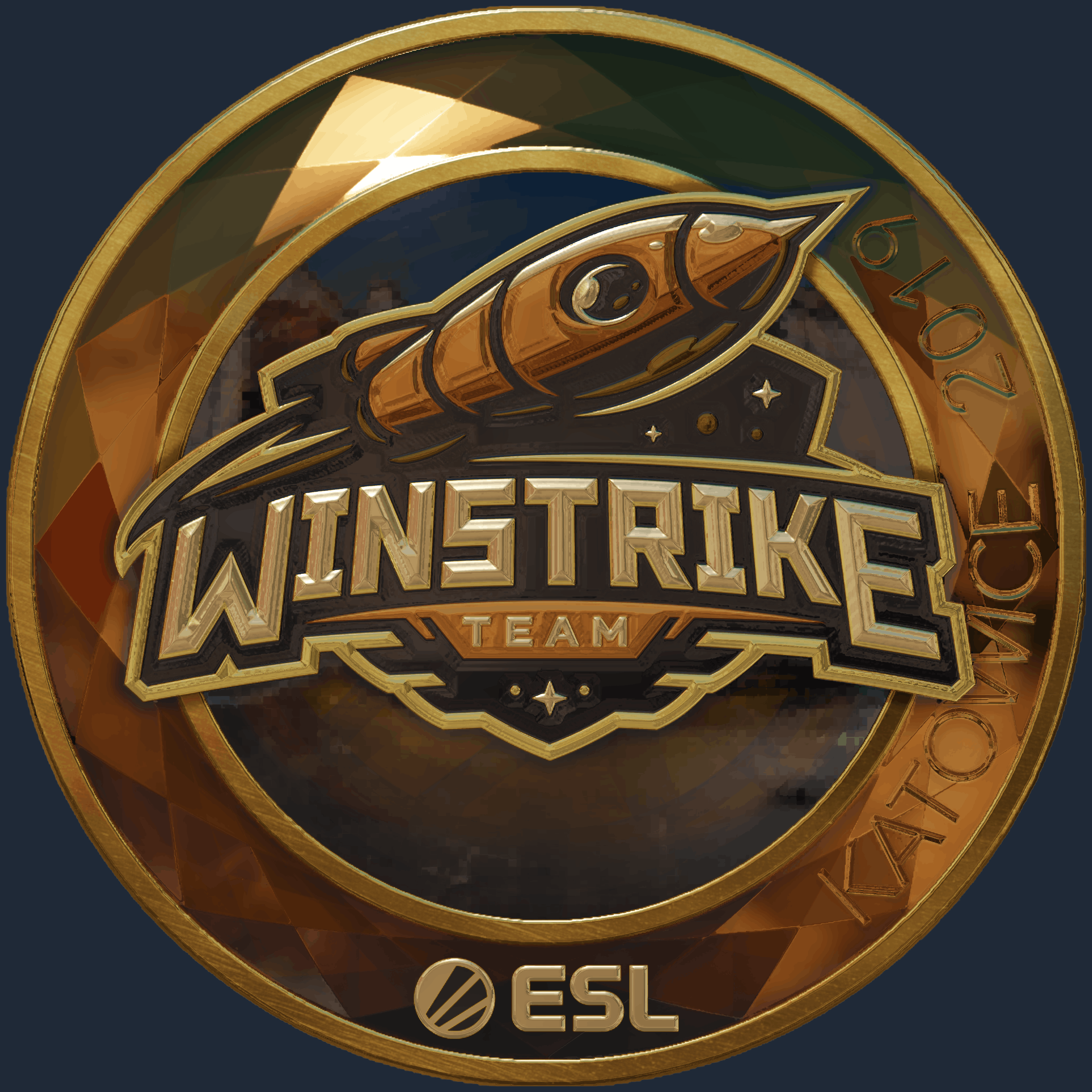 Sticker | Winstrike Team (Gold) | Katowice 2019 Image