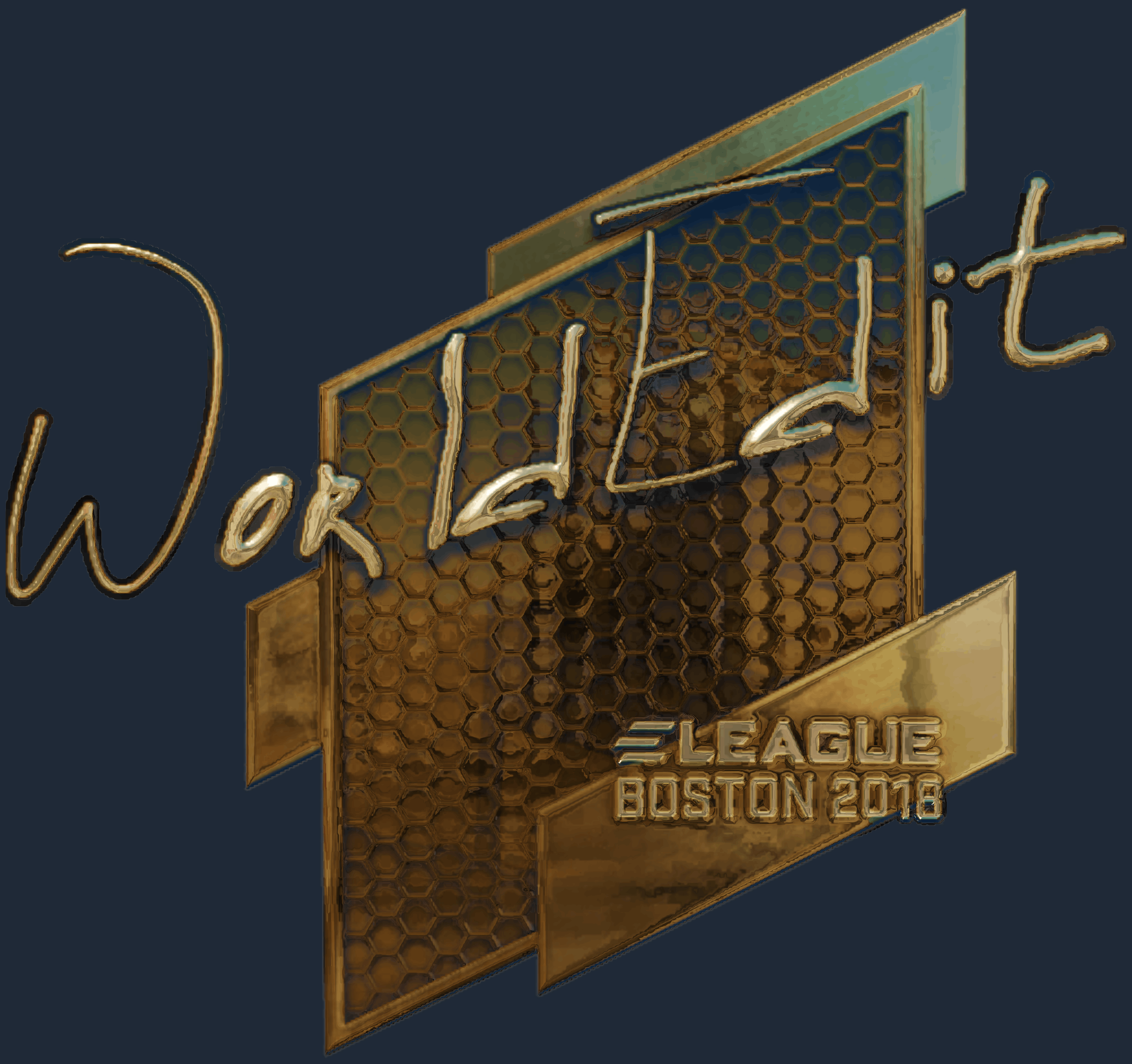 Sticker | WorldEdit (Gold) | Boston 2018 Image