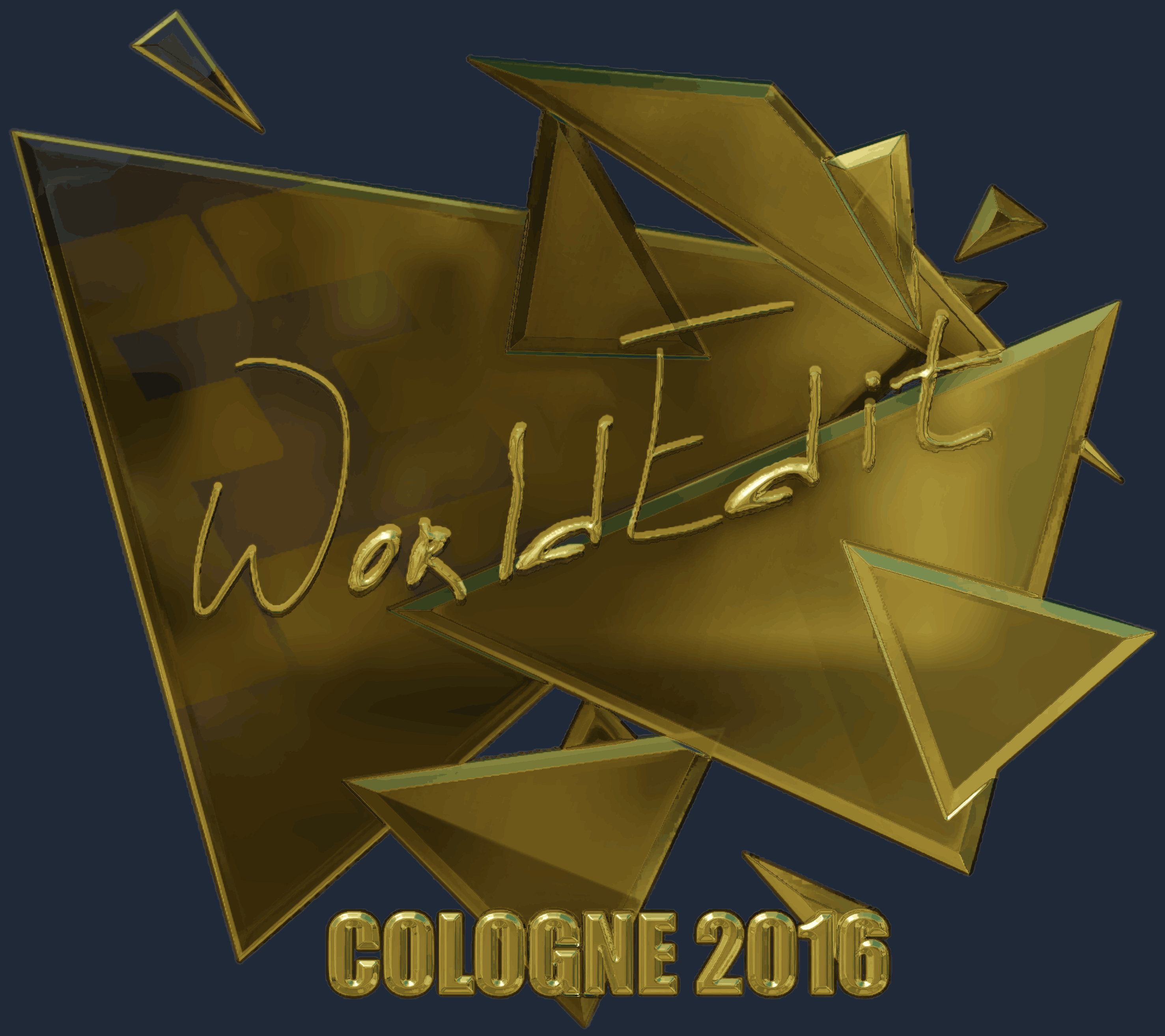 Sticker | WorldEdit (Gold) | Cologne 2016 Image