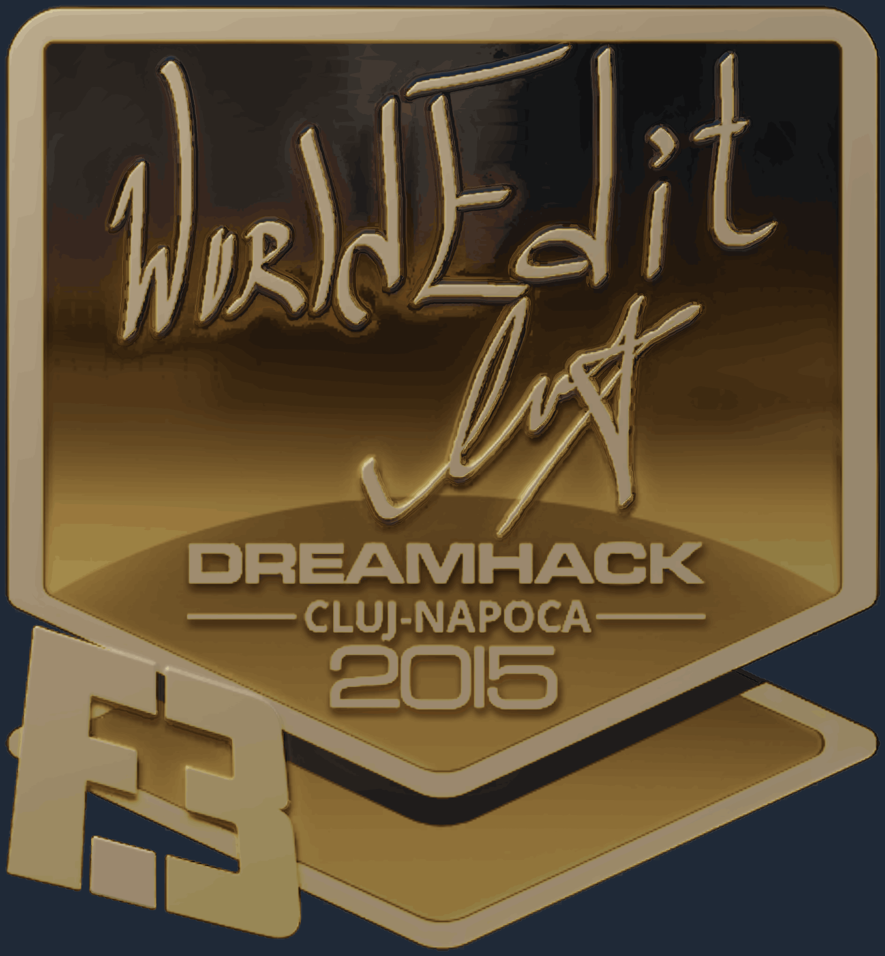 Sticker | WorldEdit (Gold) | Cluj-Napoca 2015 Image