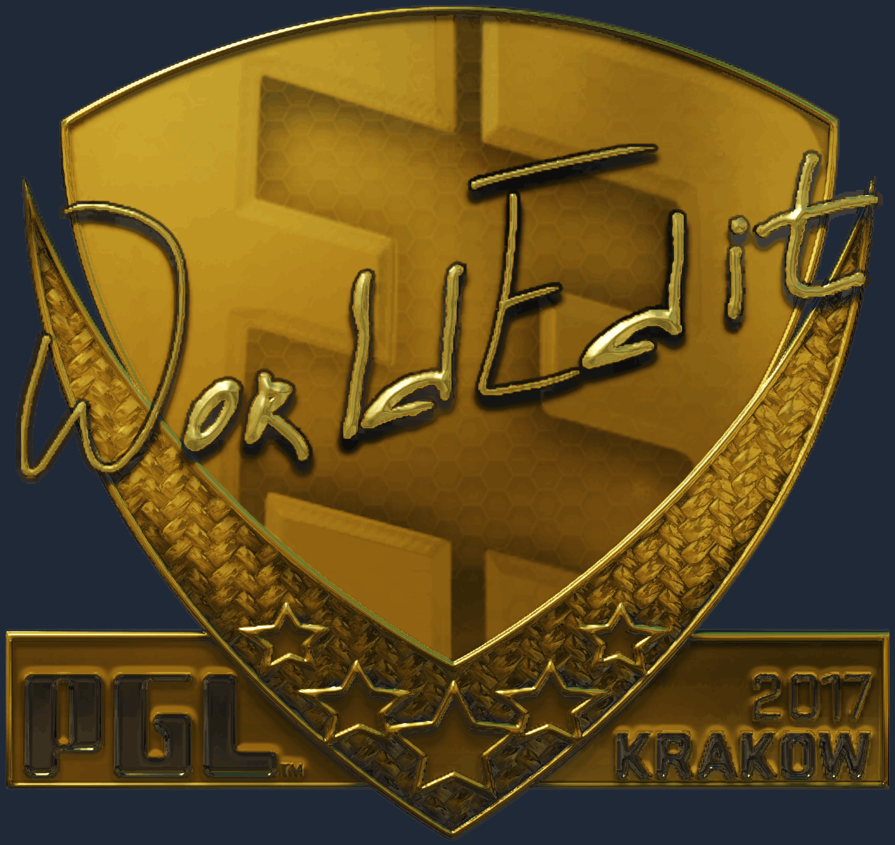 Sticker | WorldEdit (Gold) | Krakow 2017 Image