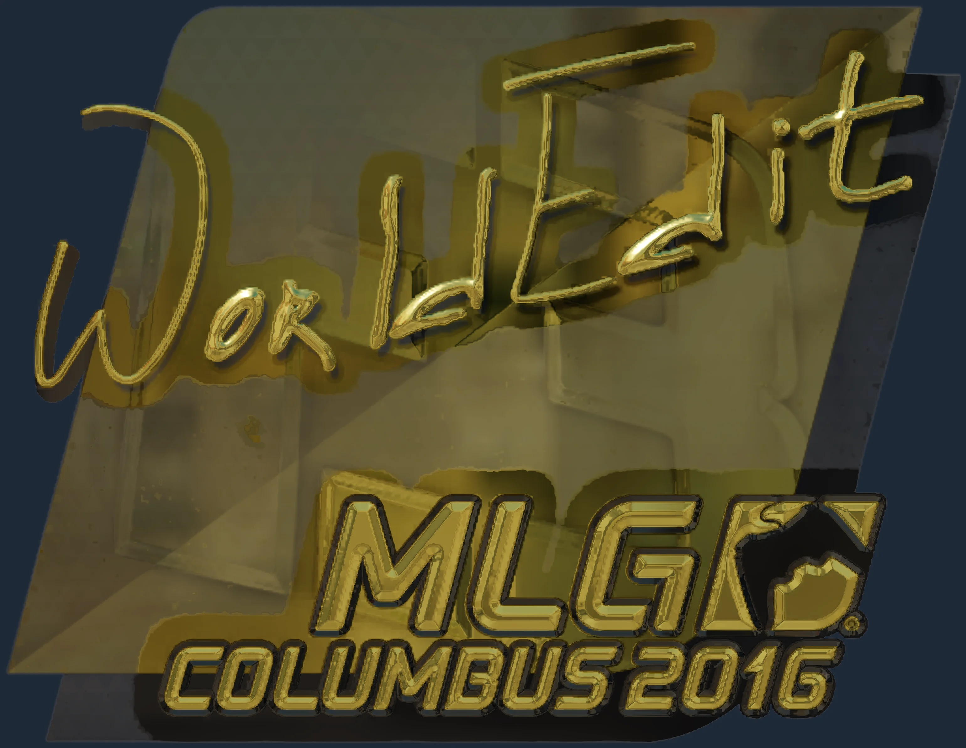 Sticker | WorldEdit (Gold) | MLG Columbus 2016 Image
