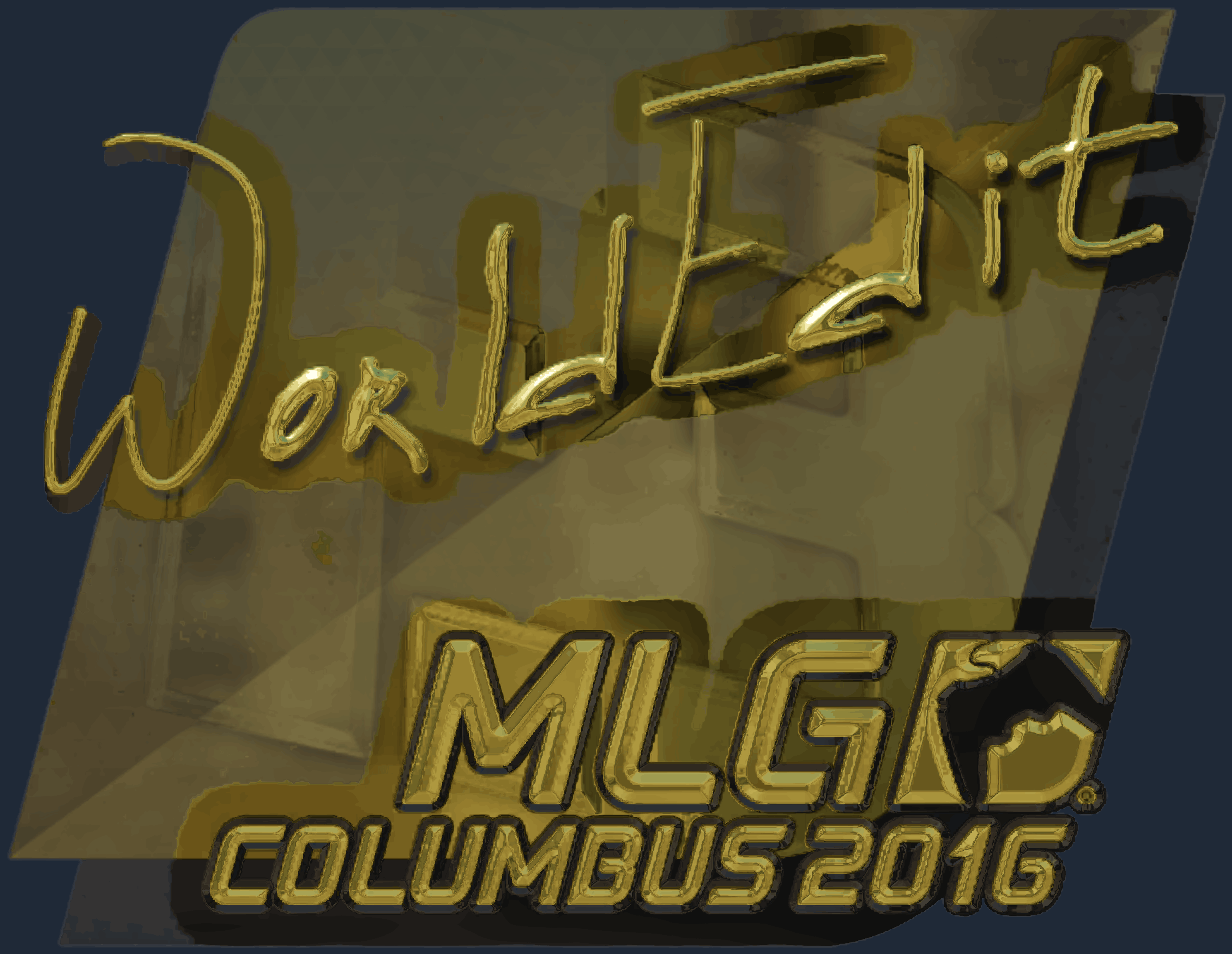 Sticker | WorldEdit (Gold) | MLG Columbus 2016 Image