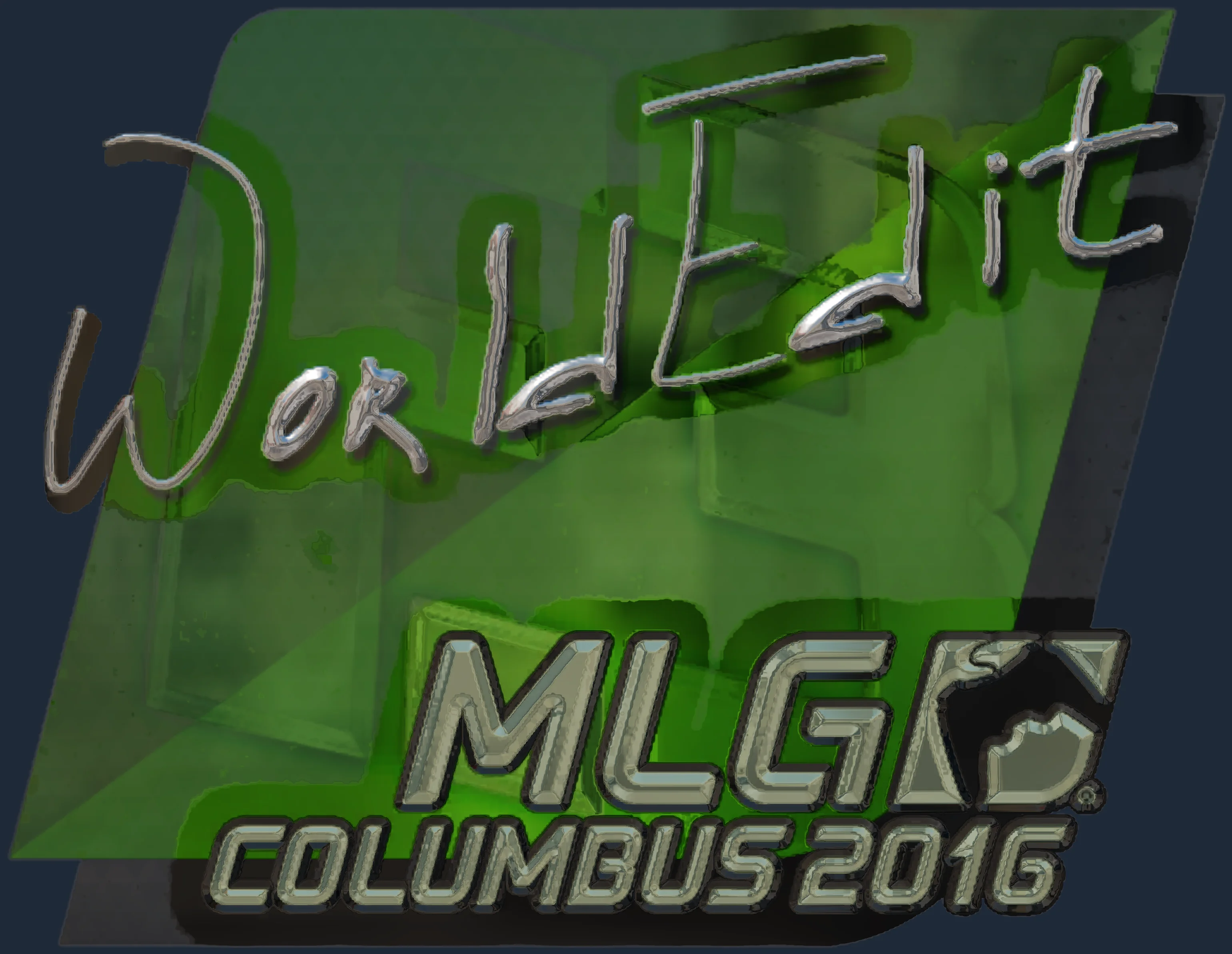 Sticker | WorldEdit (Foil) | MLG Columbus 2016 Image