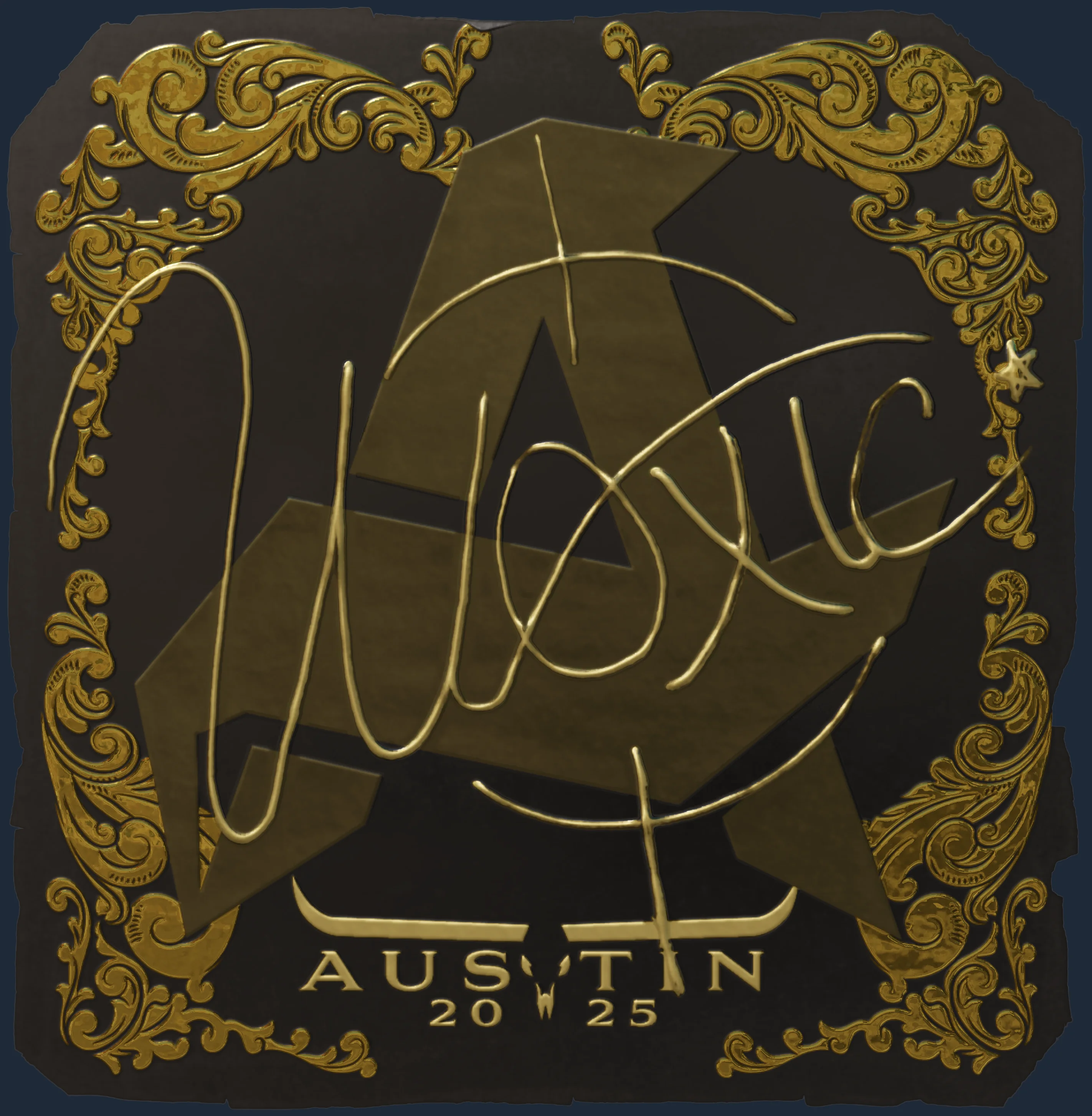Sticker | woxic (Gold) | Austin 2025 Image