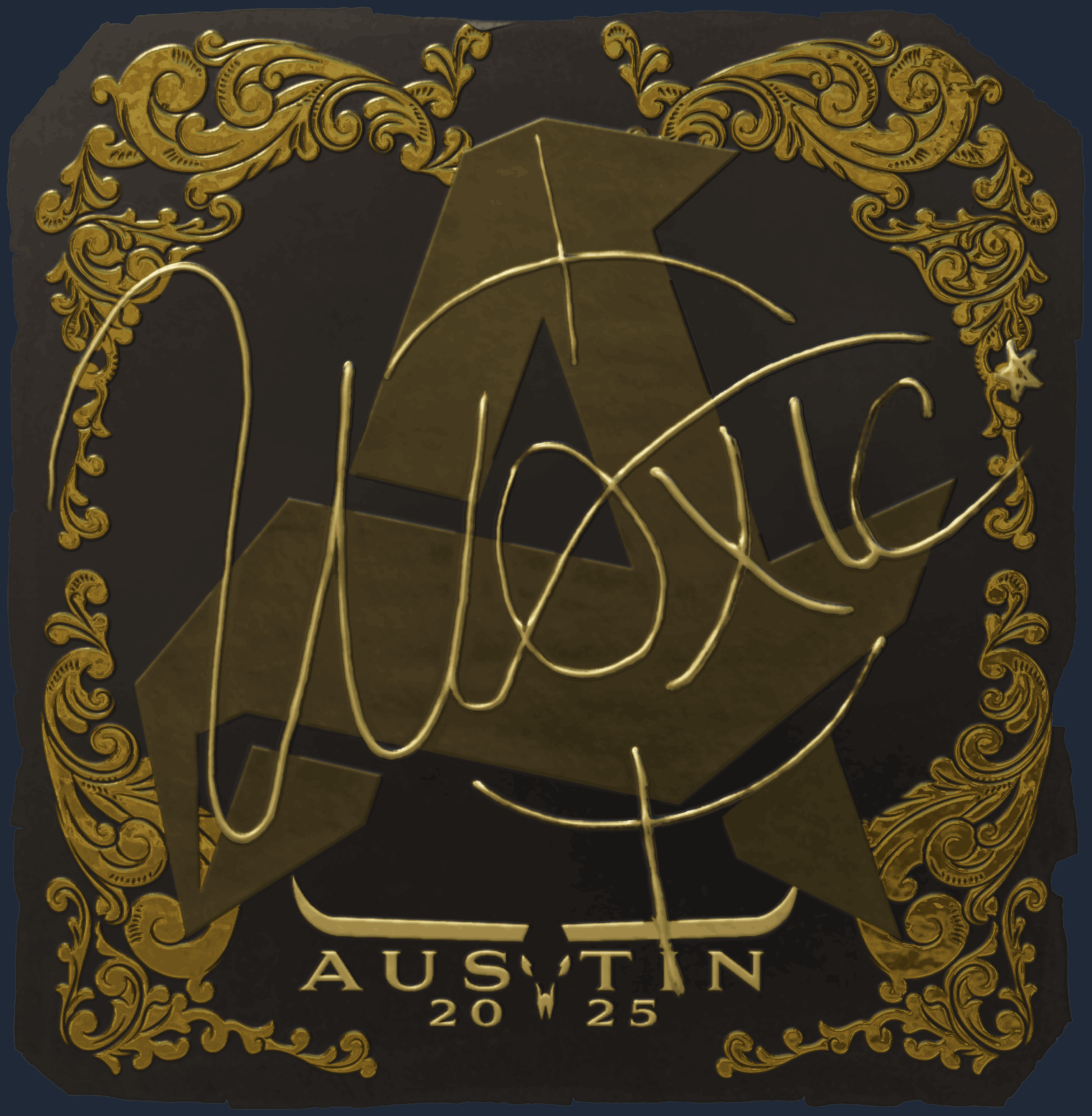 Sticker | woxic (Gold) | Austin 2025 Image