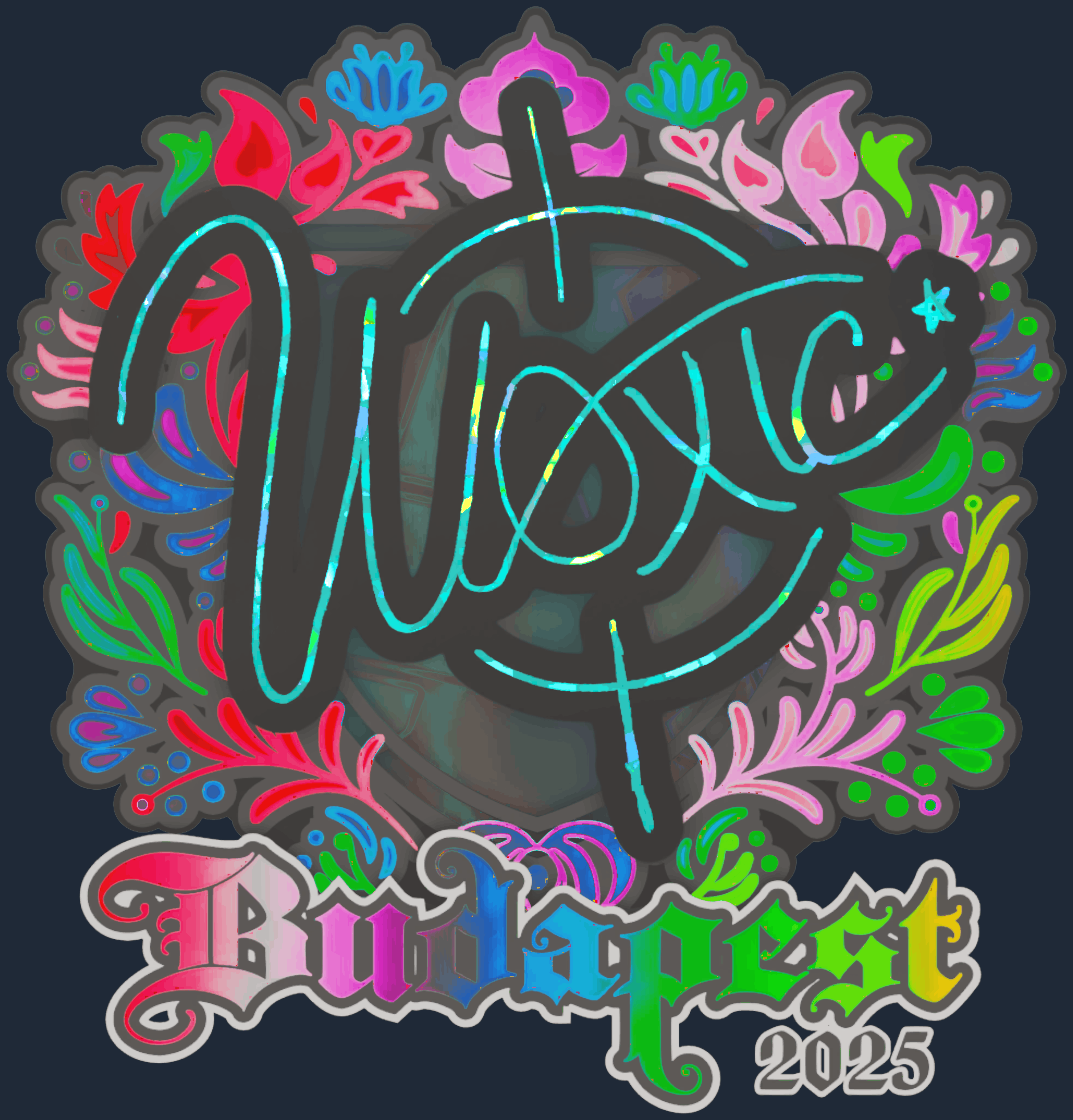 Sticker | woxic (Holo) | Budapest 2025 Image