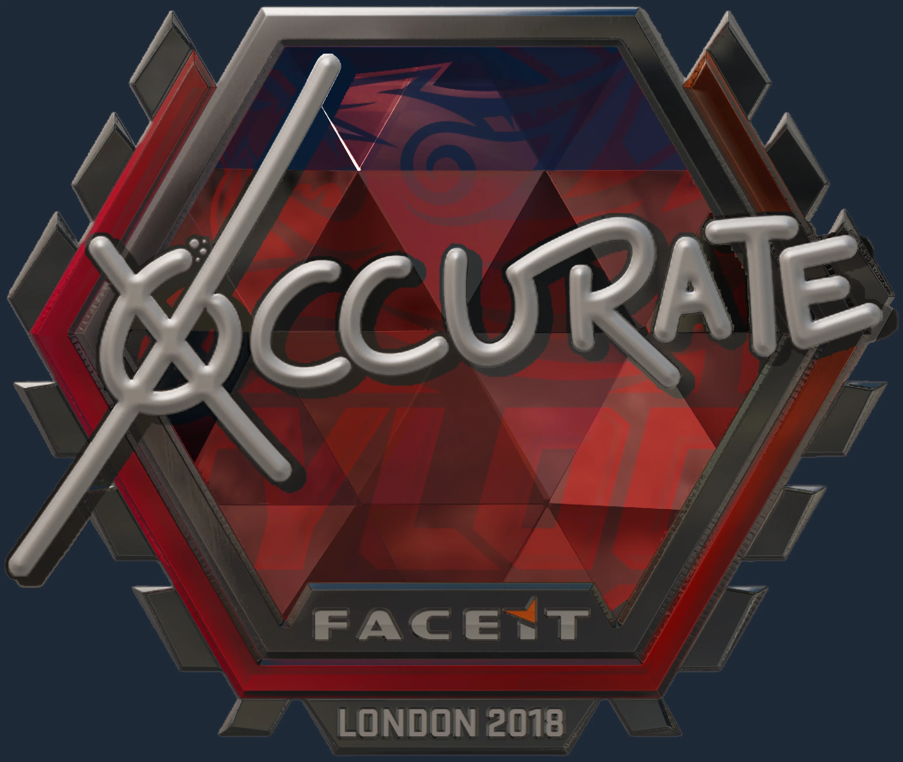 Sticker | xccurate (Foil) | London 2018 Image