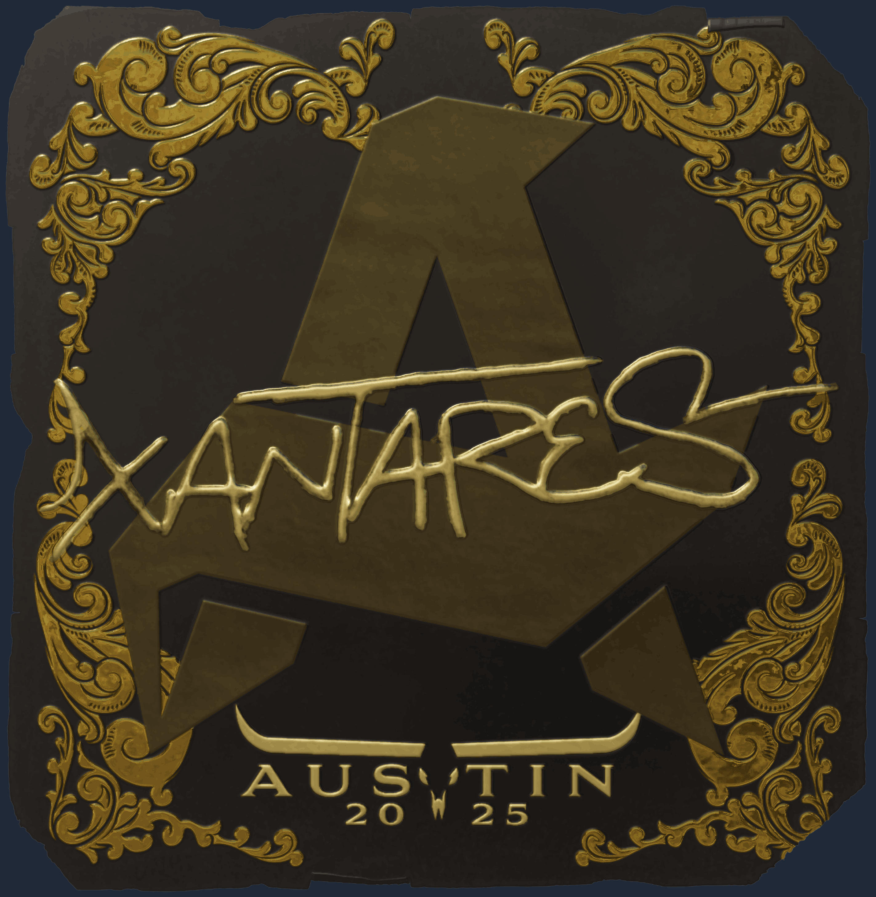 Sticker | XANTARES (Gold) | Austin 2025 Image