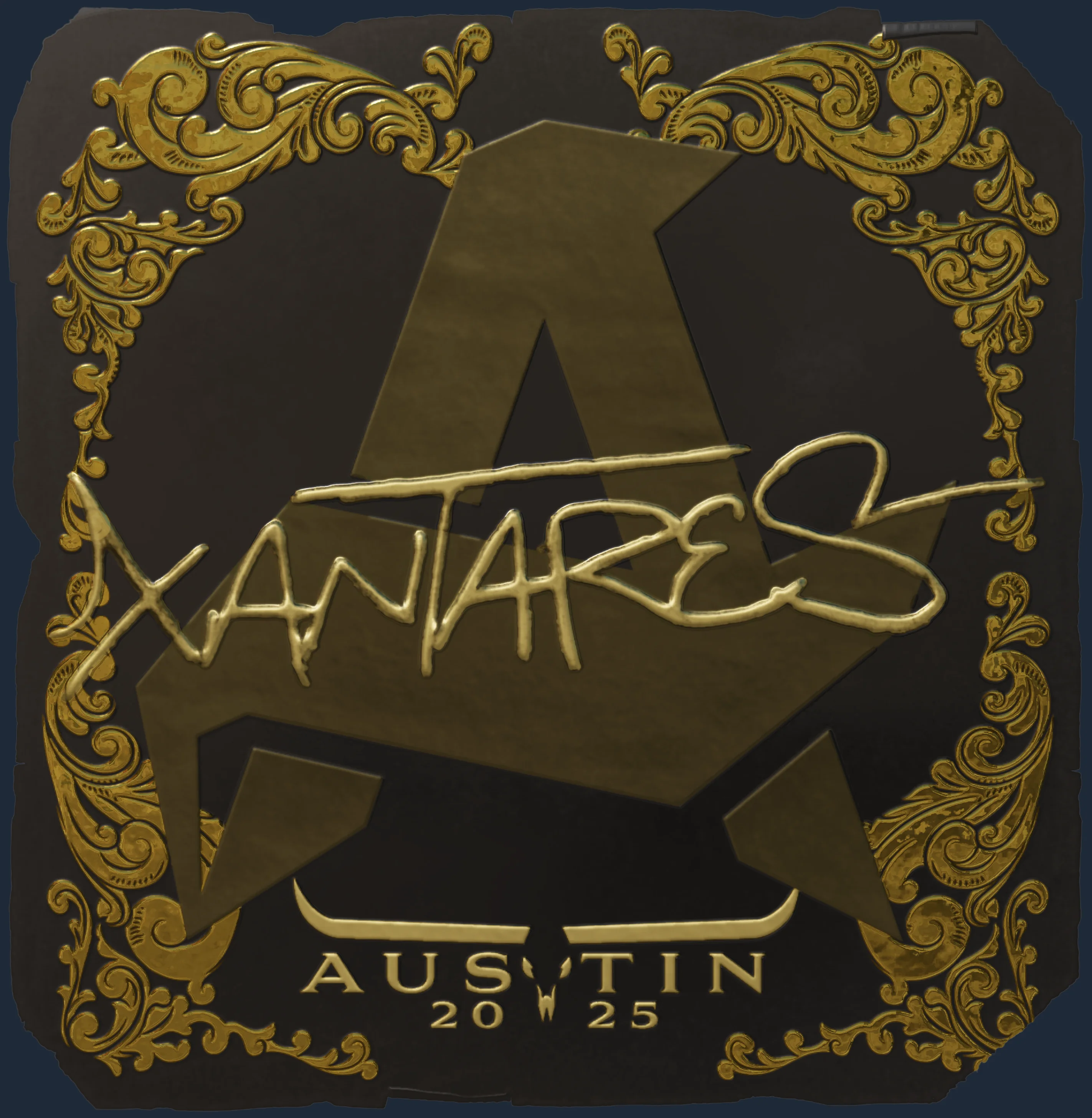Sticker | XANTARES (Gold) | Austin 2025 Image