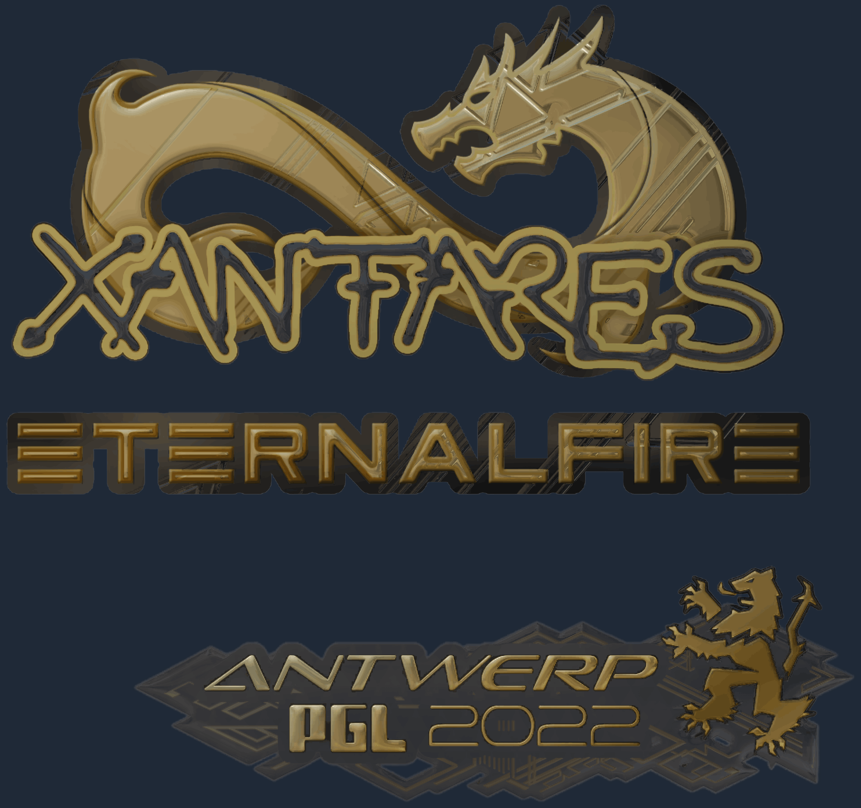 Sticker | XANTARES (Gold) | Antwerp 2022 Image