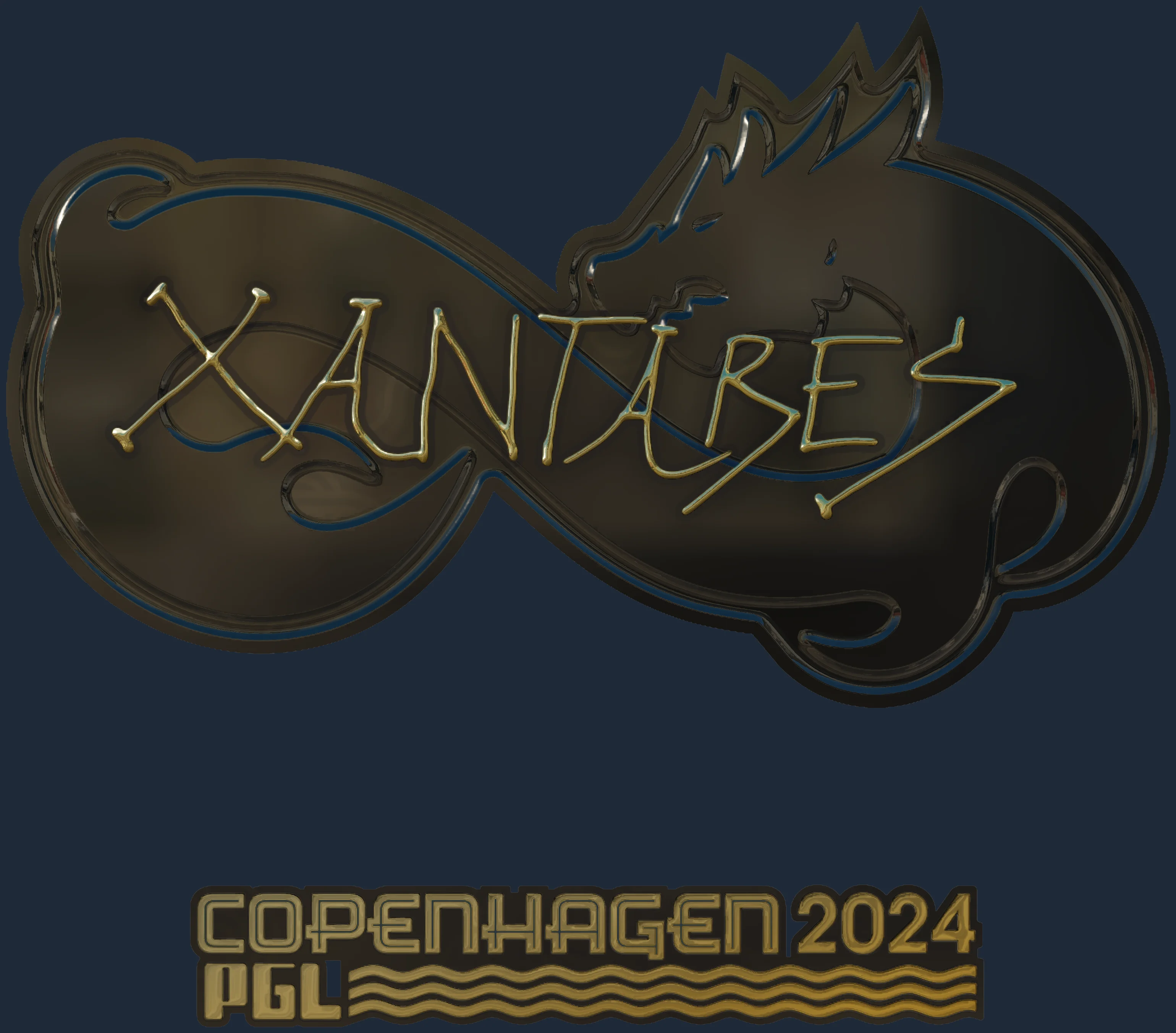 Sticker | XANTARES (Gold) | Copenhagen 2024 Image