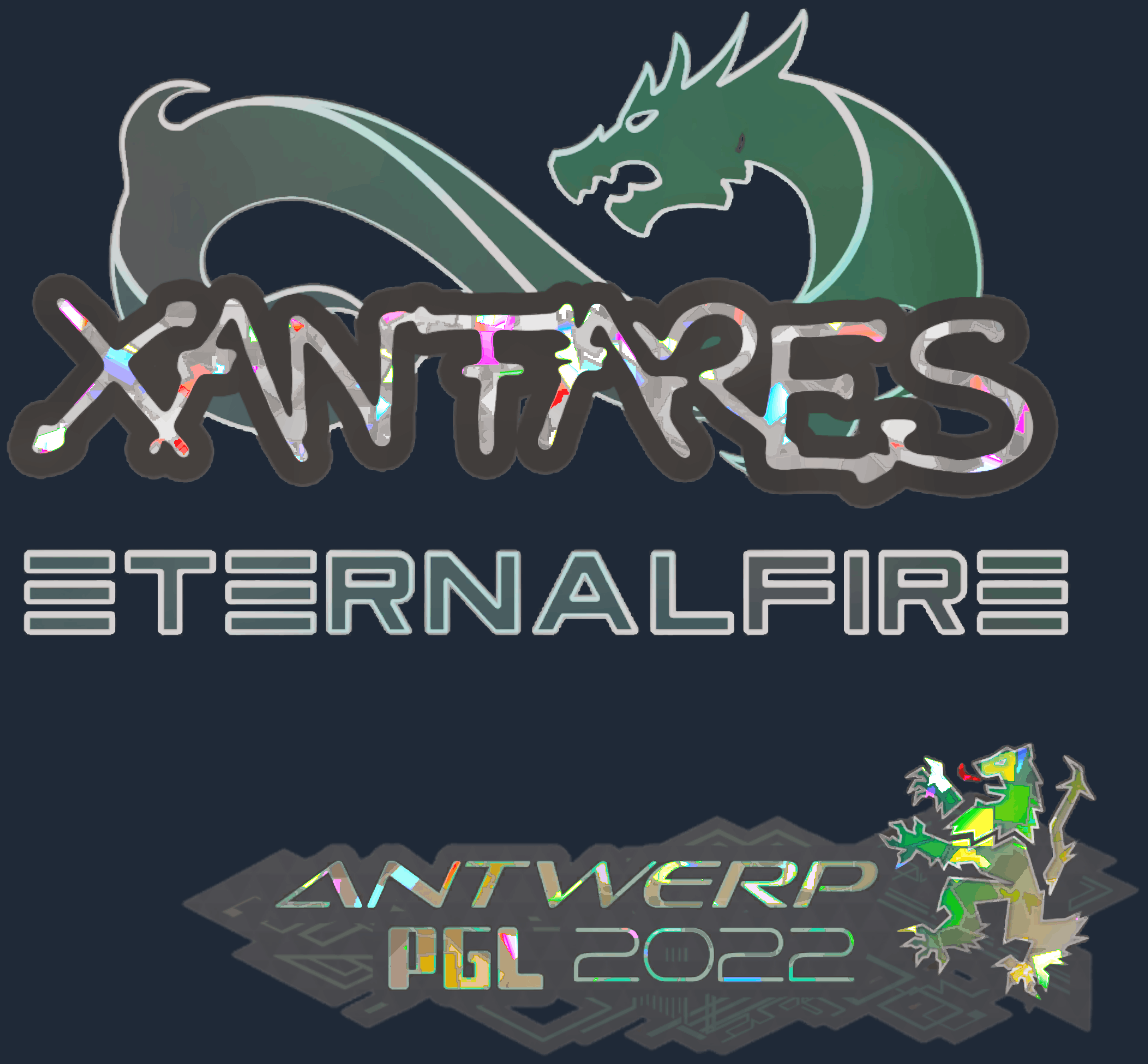 Sticker | XANTARES (Glitter) | Antwerp 2022 Image