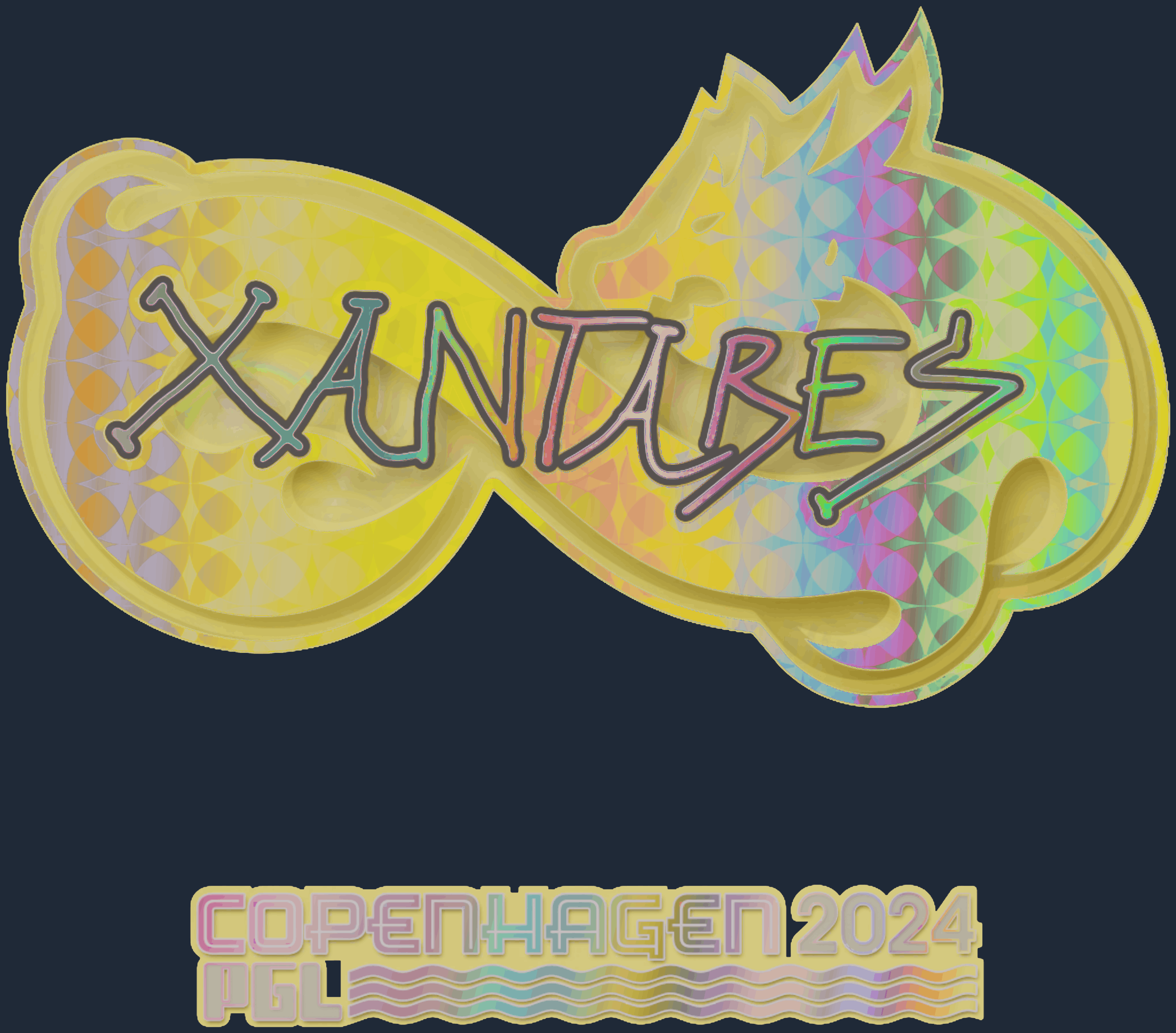 Sticker | XANTARES (Holo) | Copenhagen 2024 Image