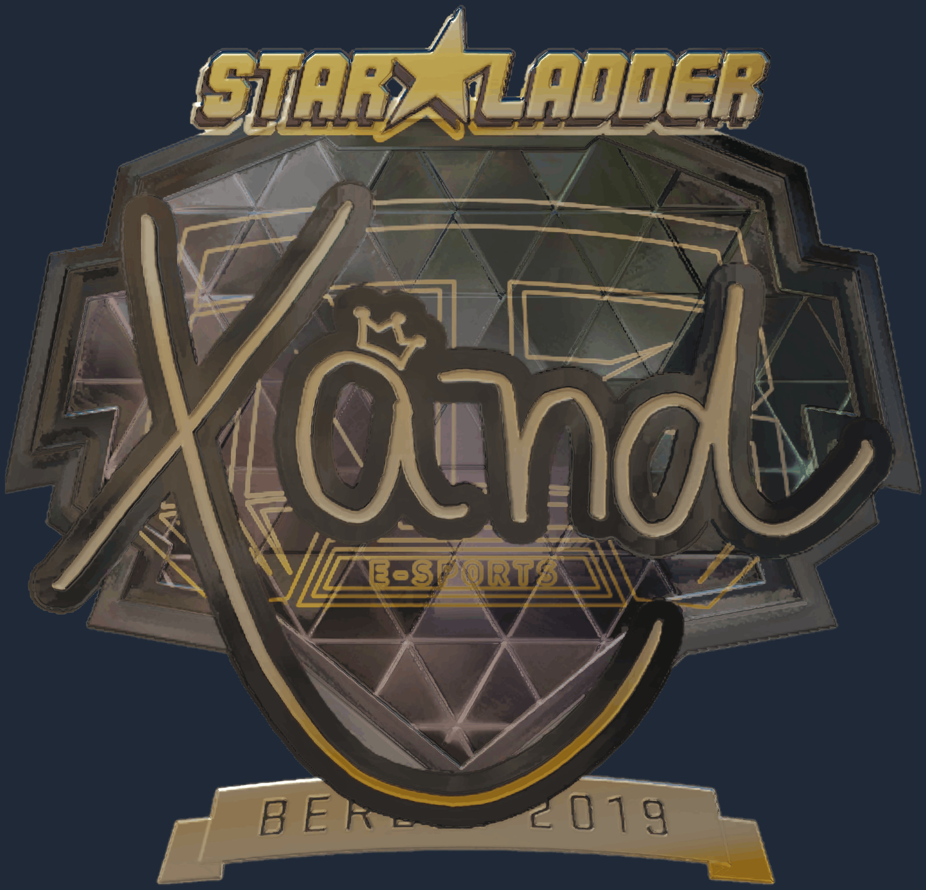Sticker | xand (Gold) | Berlin 2019 Image