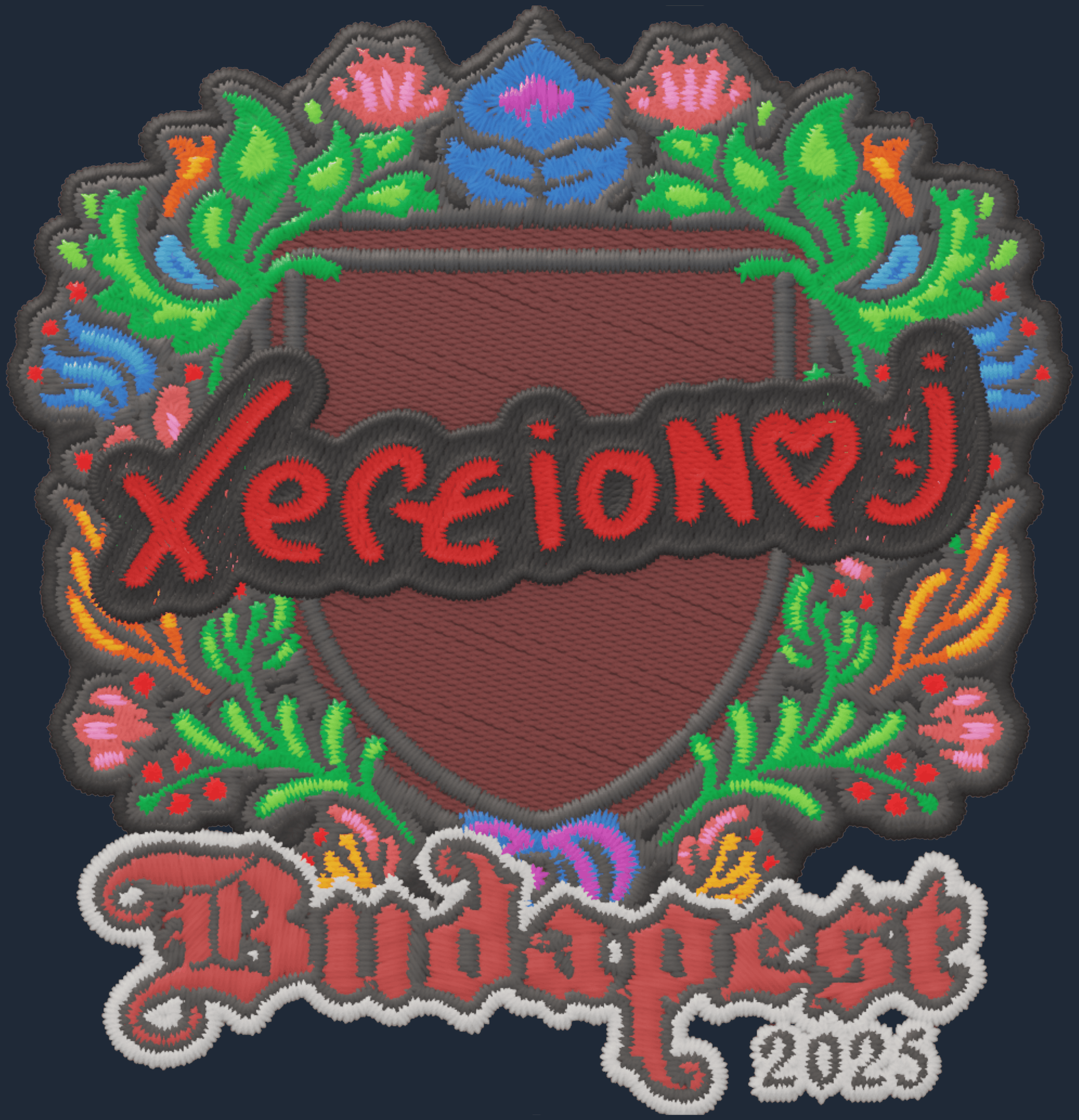 Sticker | xertioN (Embroidered) | Budapest 2025 Image