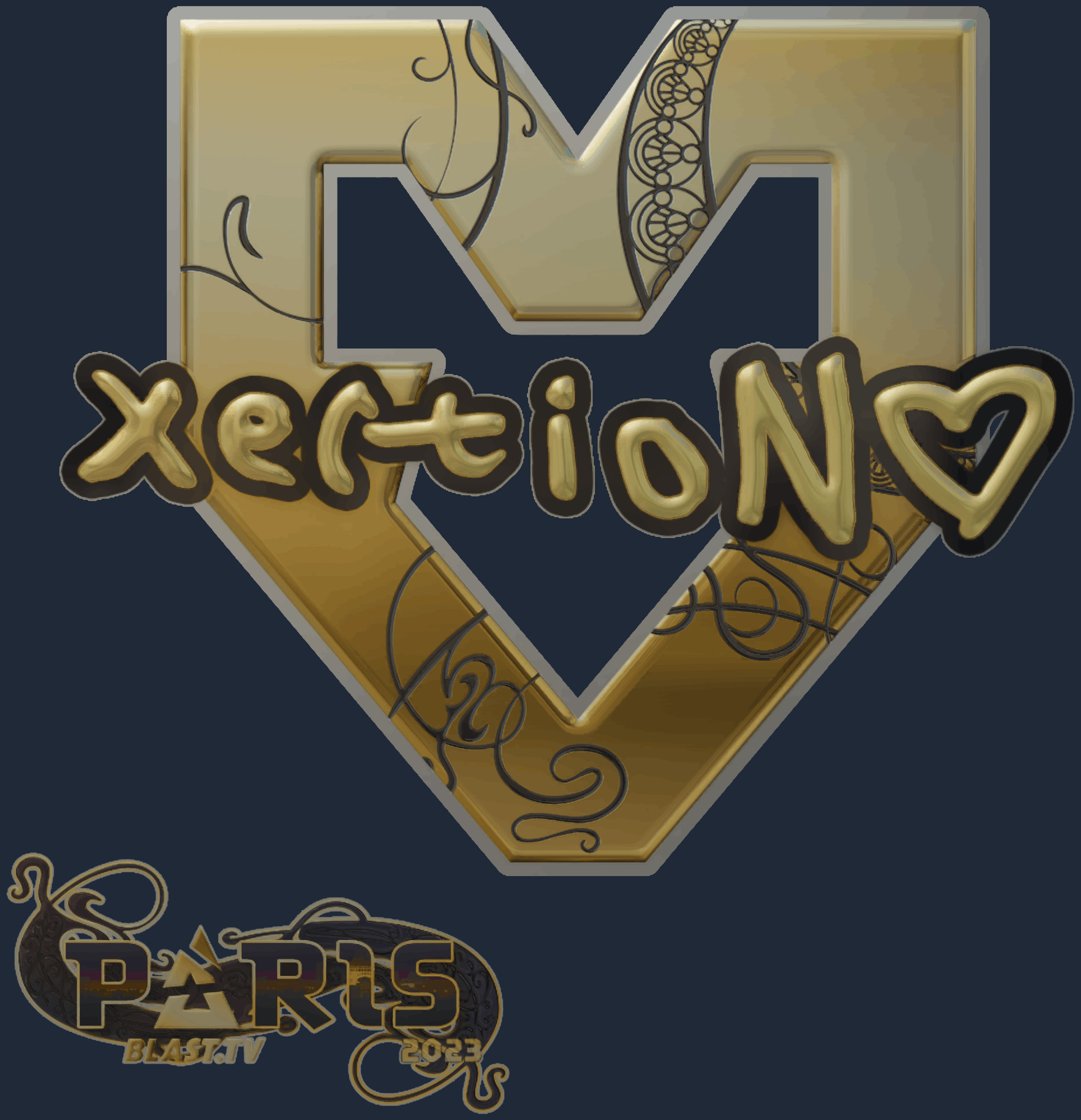 Sticker | xertioN (Gold) | Paris 2023 Image