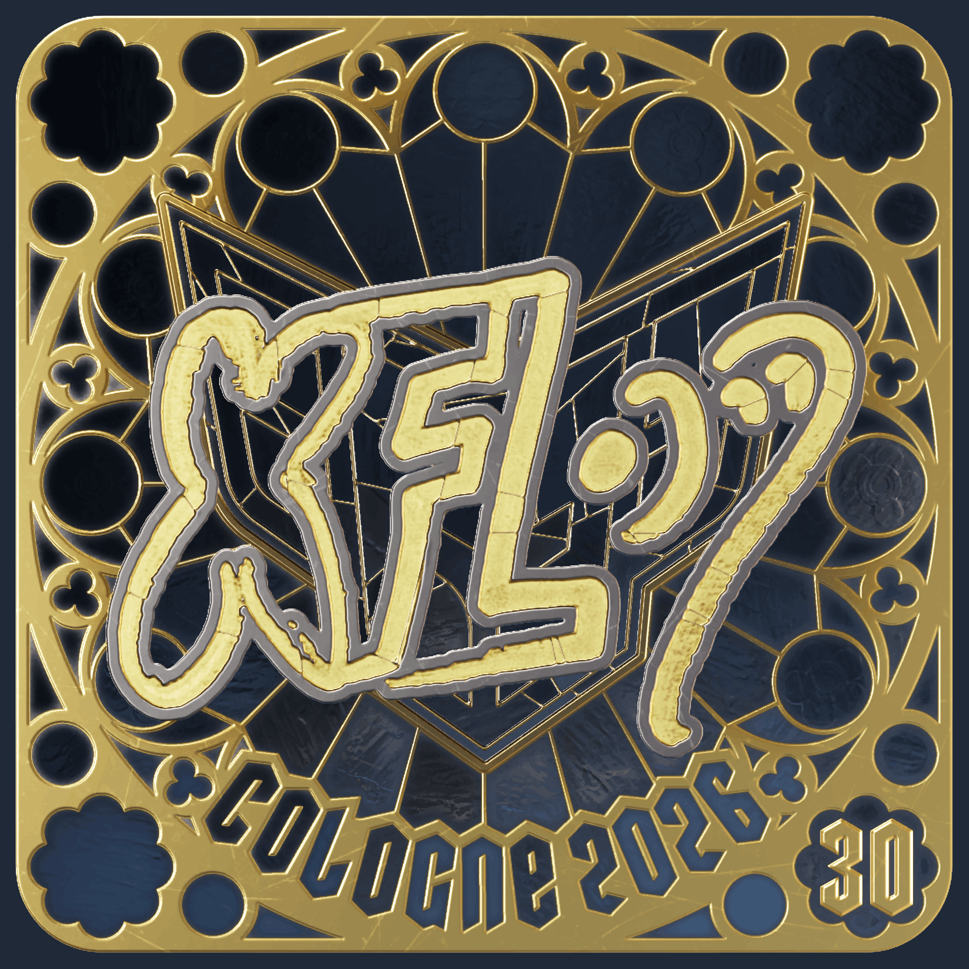 Sticker | xfl0ud (Gold, Ranked) | Cologne 2026 Image