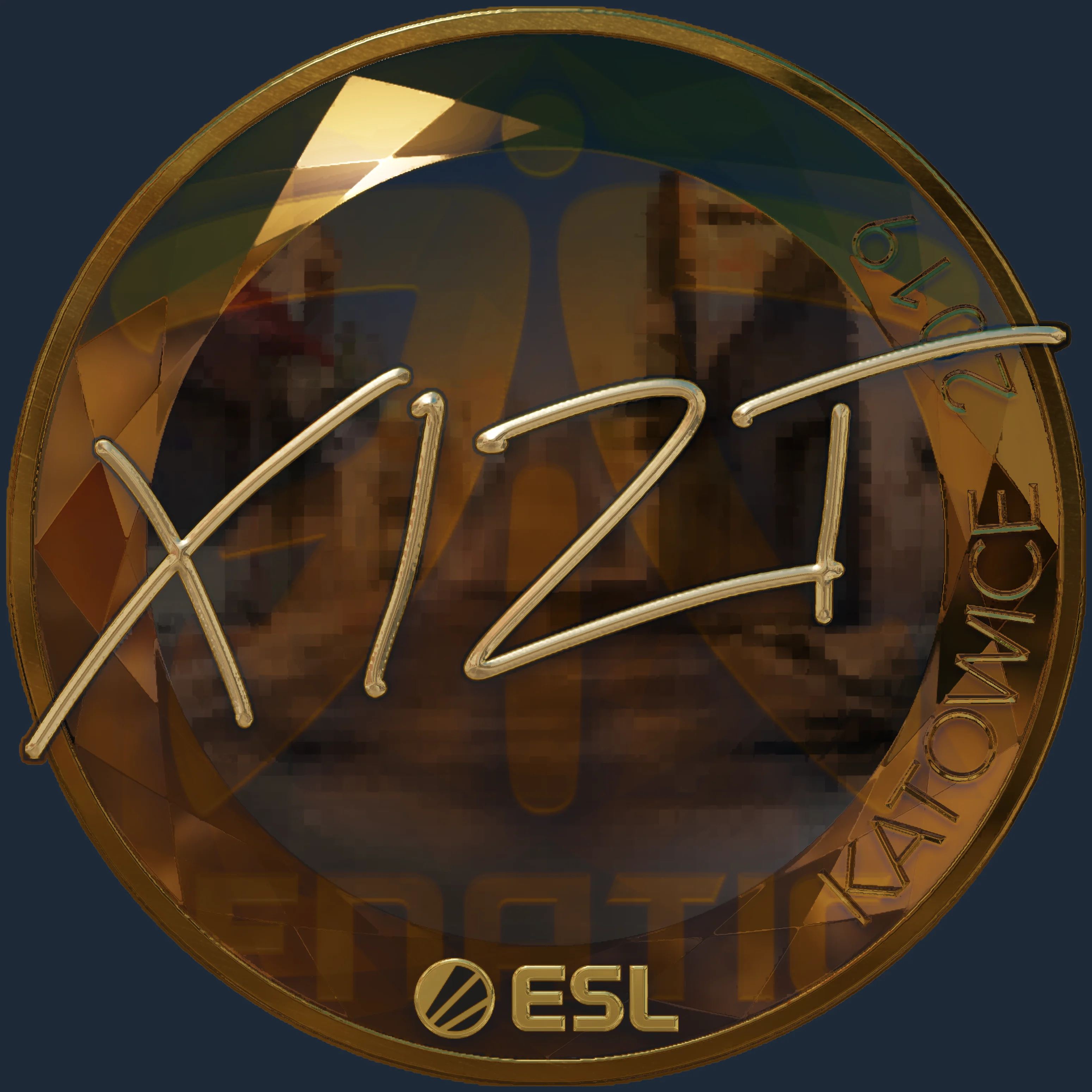 Sticker | Xizt (Gold) | Katowice 2019 Image