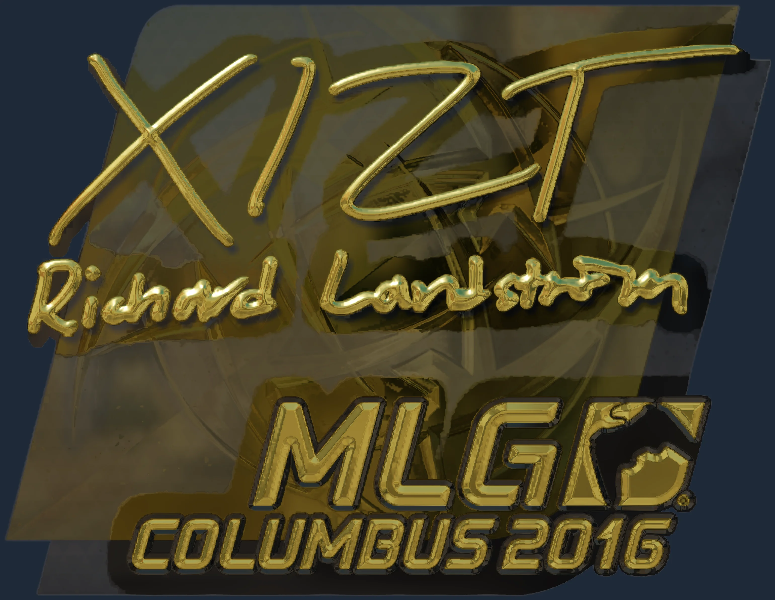 Sticker | Xizt (Gold) | MLG Columbus 2016 Image