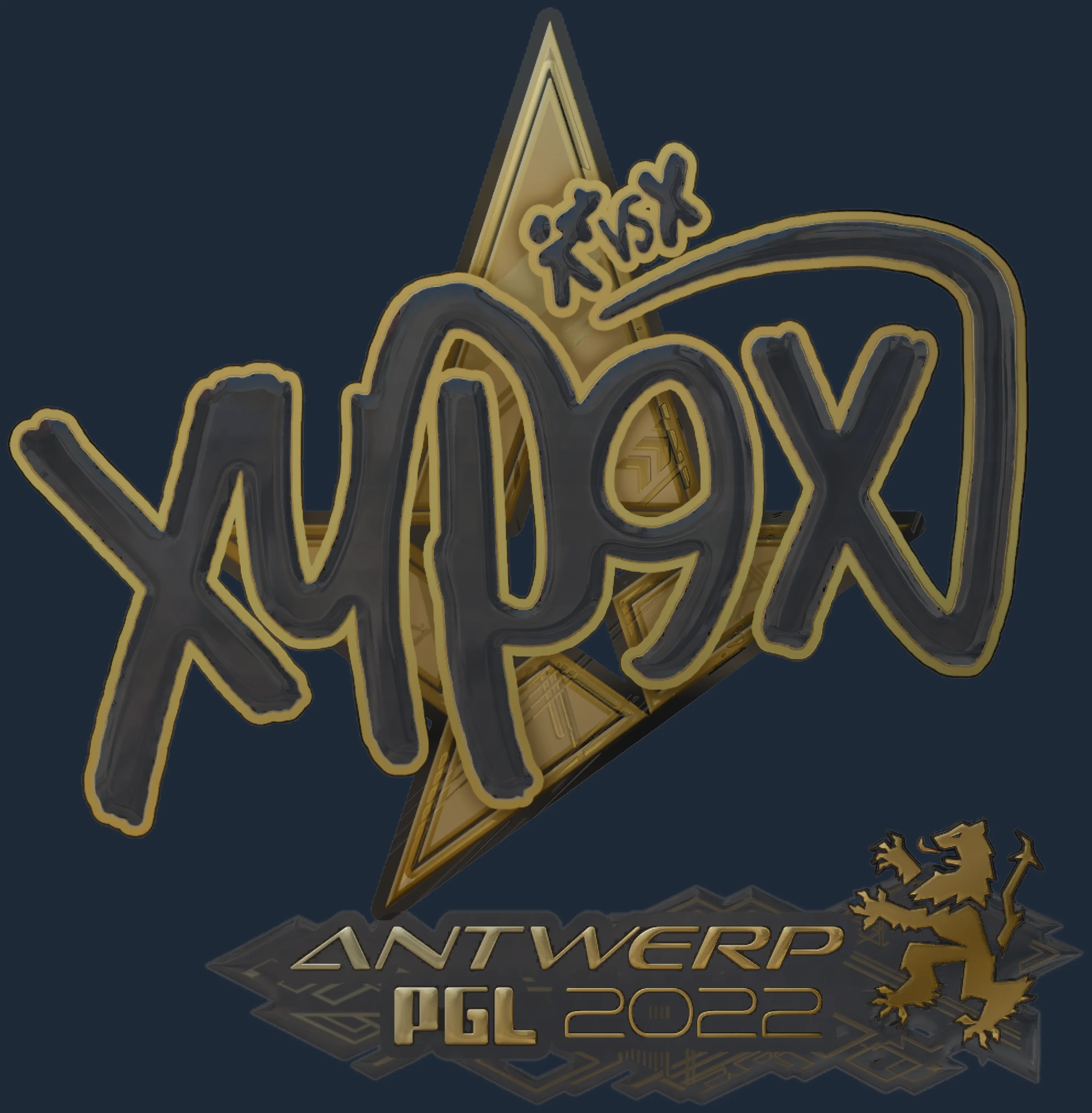 Sticker | Xyp9x (Gold) | Antwerp 2022 Image