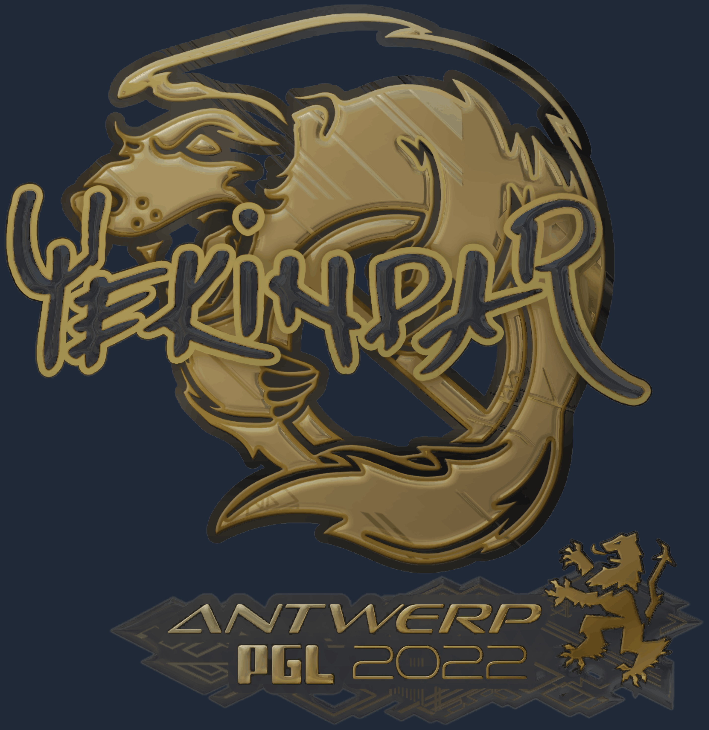 Sticker | YEKINDAR (Gold) | Antwerp 2022 Image