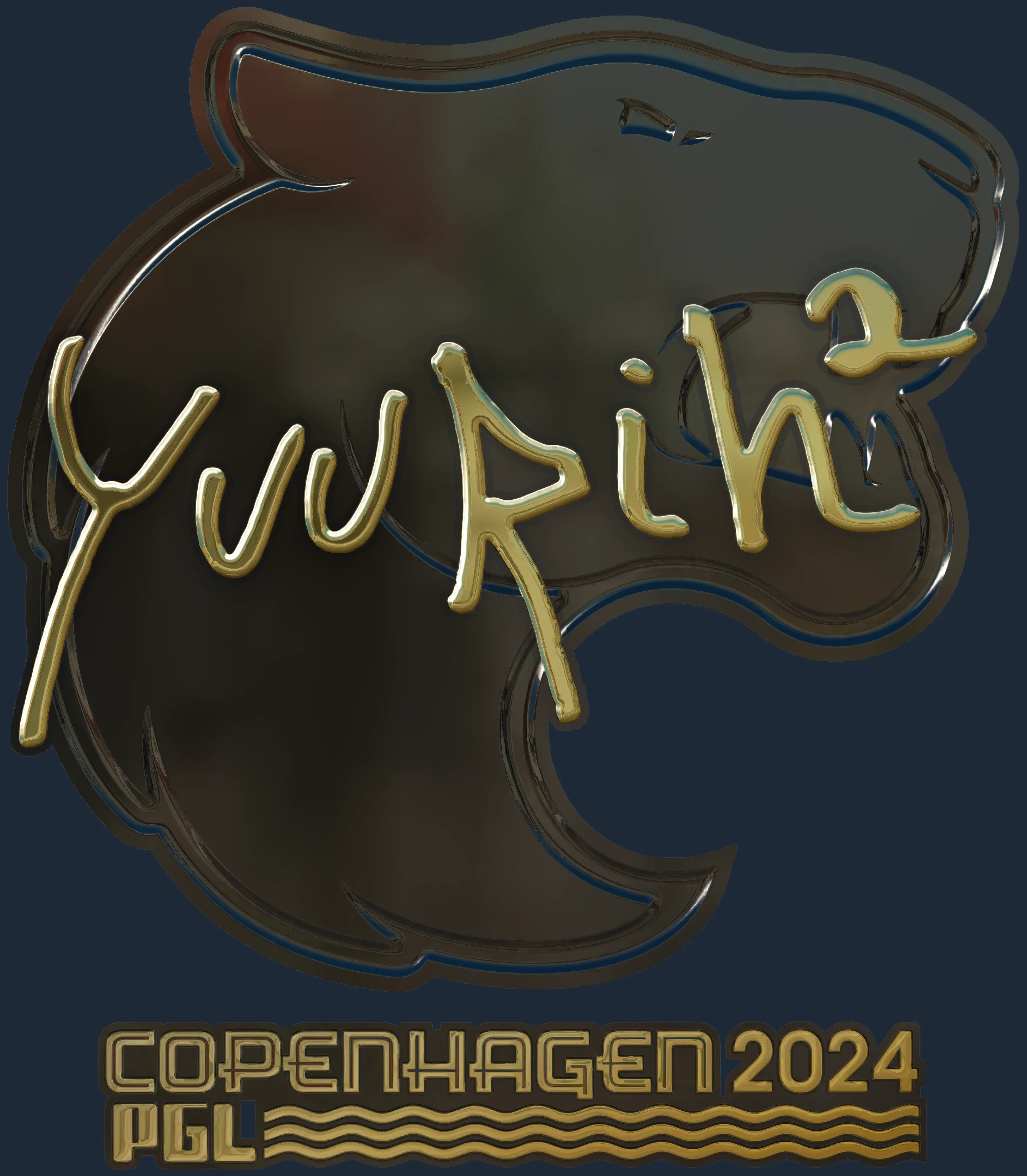 Sticker | yuurih (Gold) | Copenhagen 2024 Image