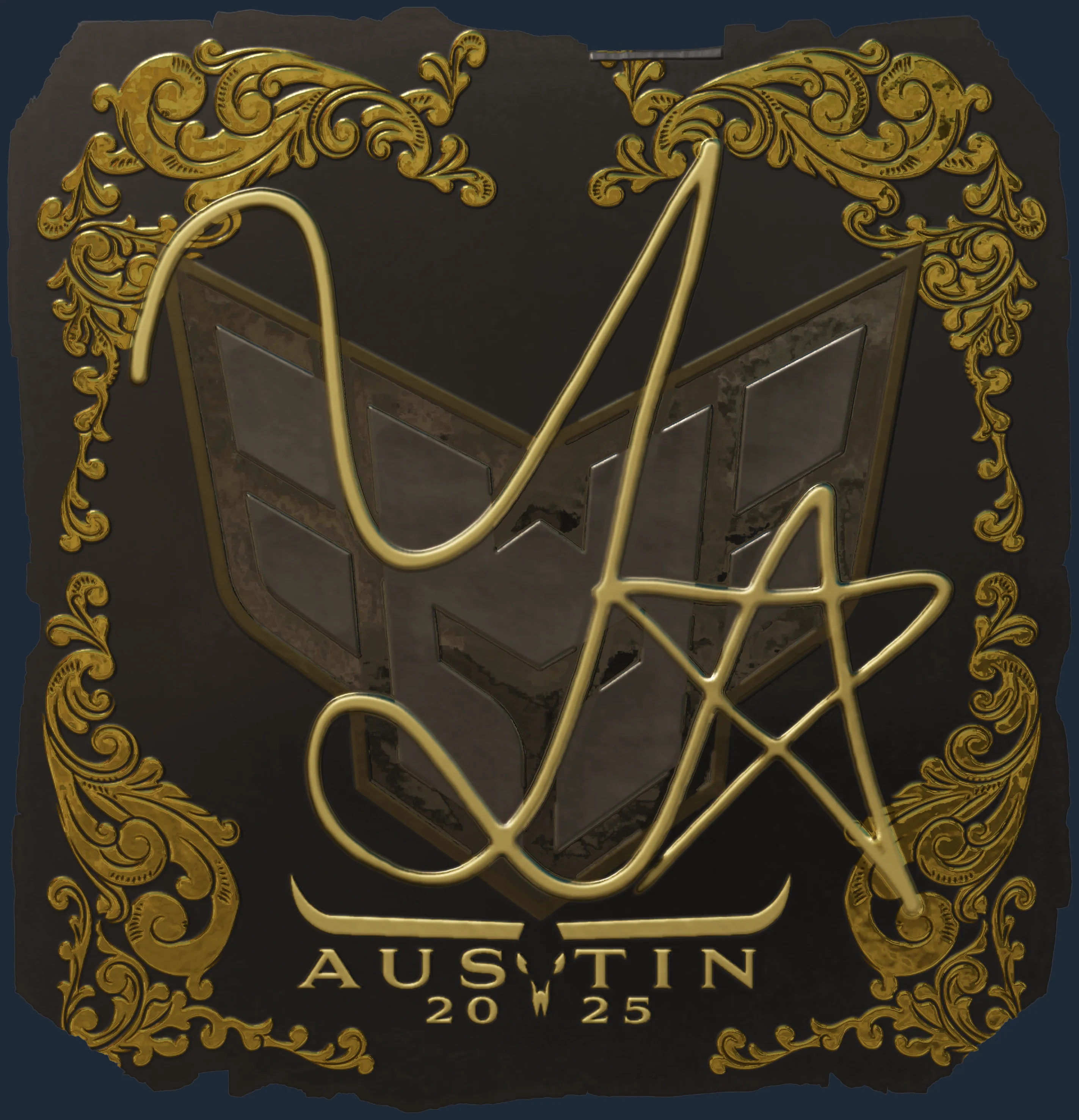 Sticker | yxngstxr (Gold) | Austin 2025 Image