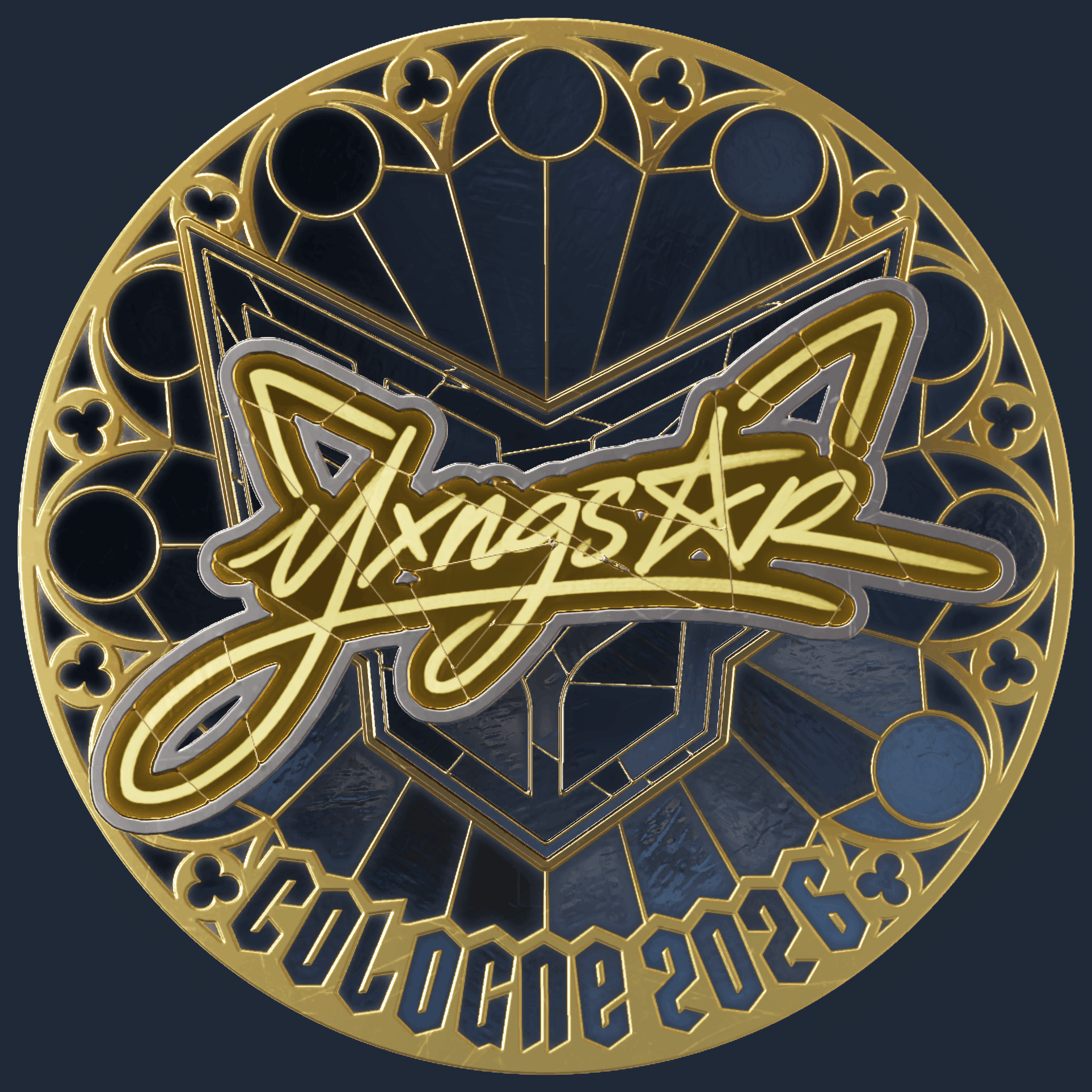 Sticker | yxngstxr (Gold) | Cologne 2026 Image