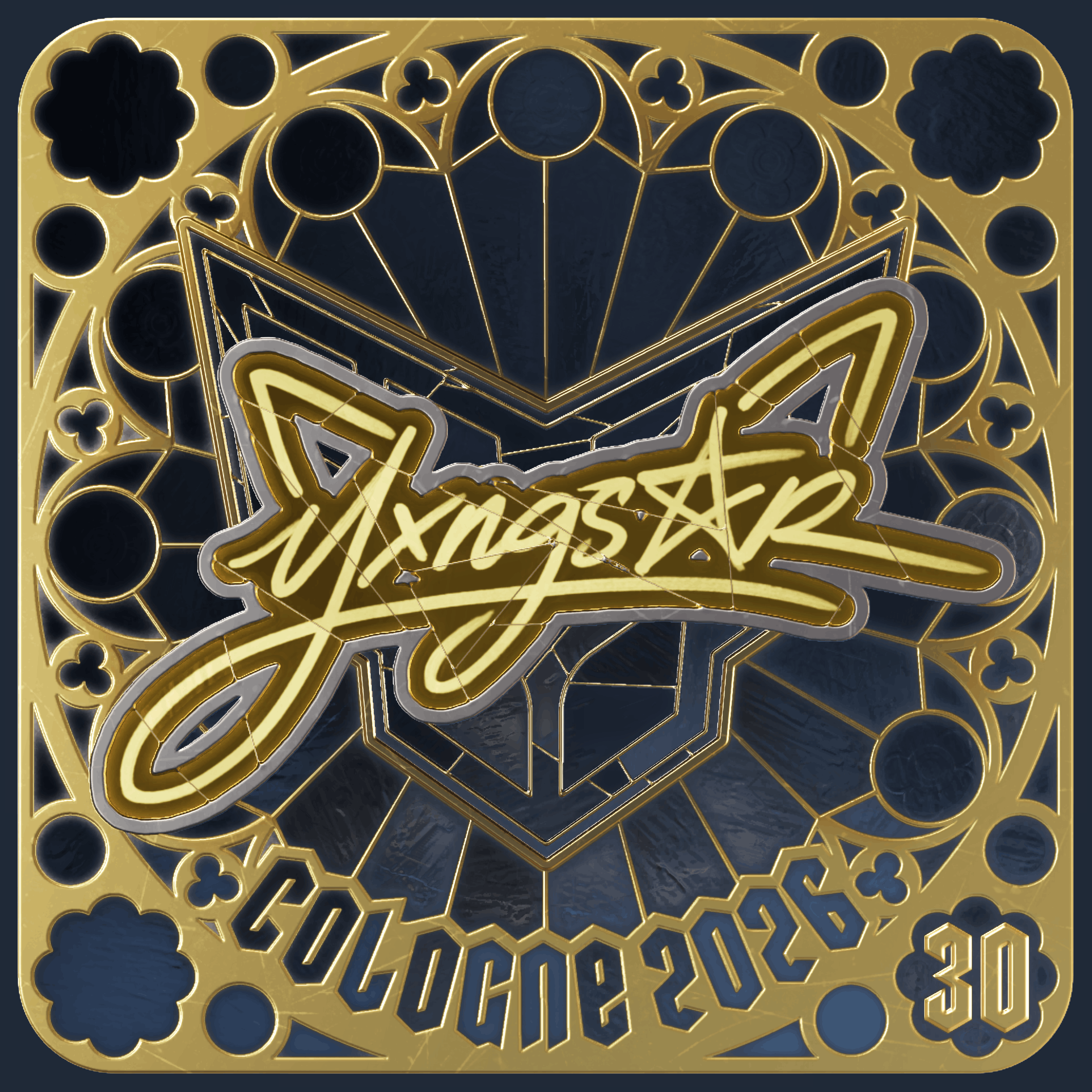 Sticker | yxngstxr (Gold, Ranked) | Cologne 2026 Image