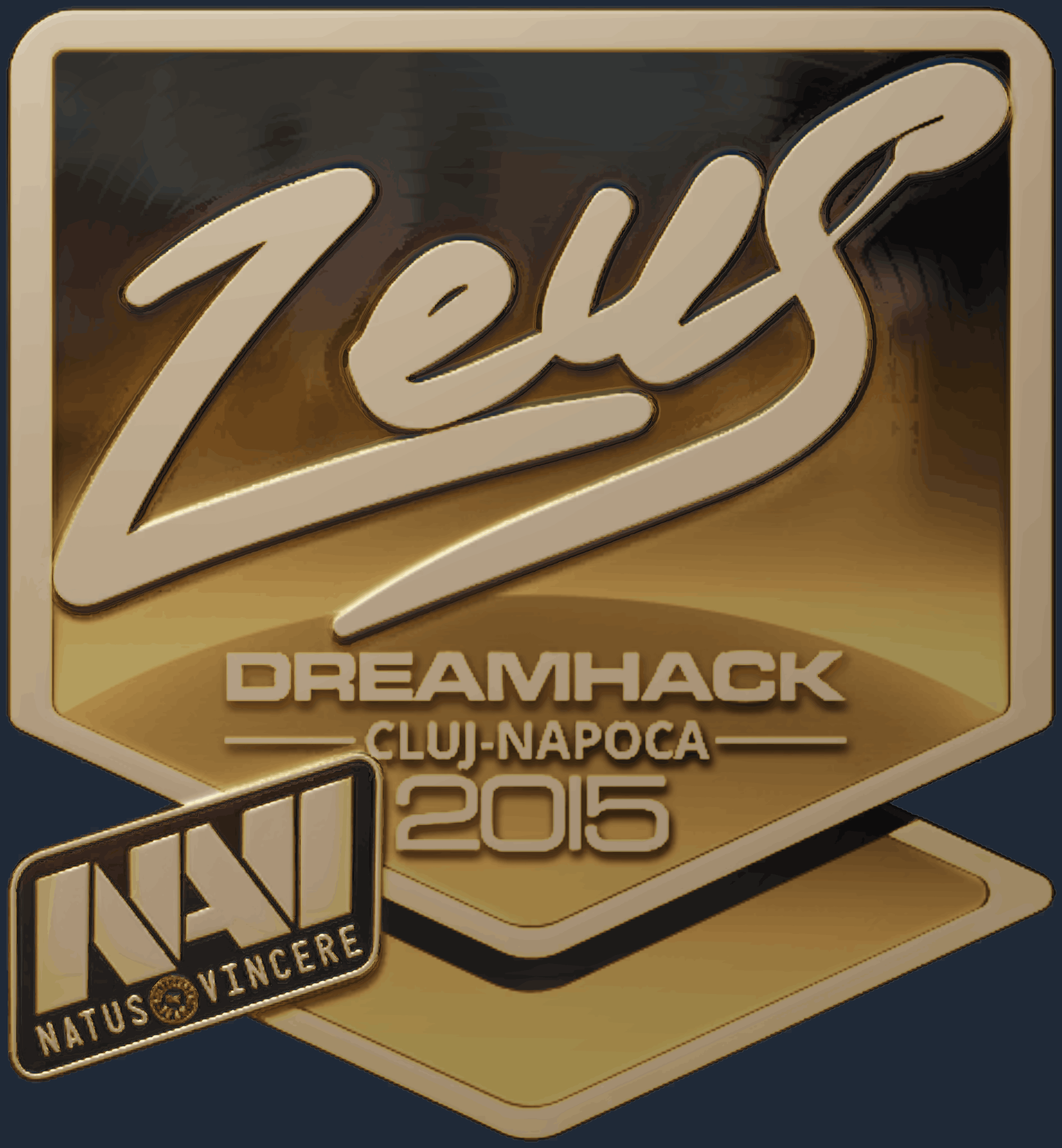 Sticker | Zeus (Gold) | Cluj-Napoca 2015 Image