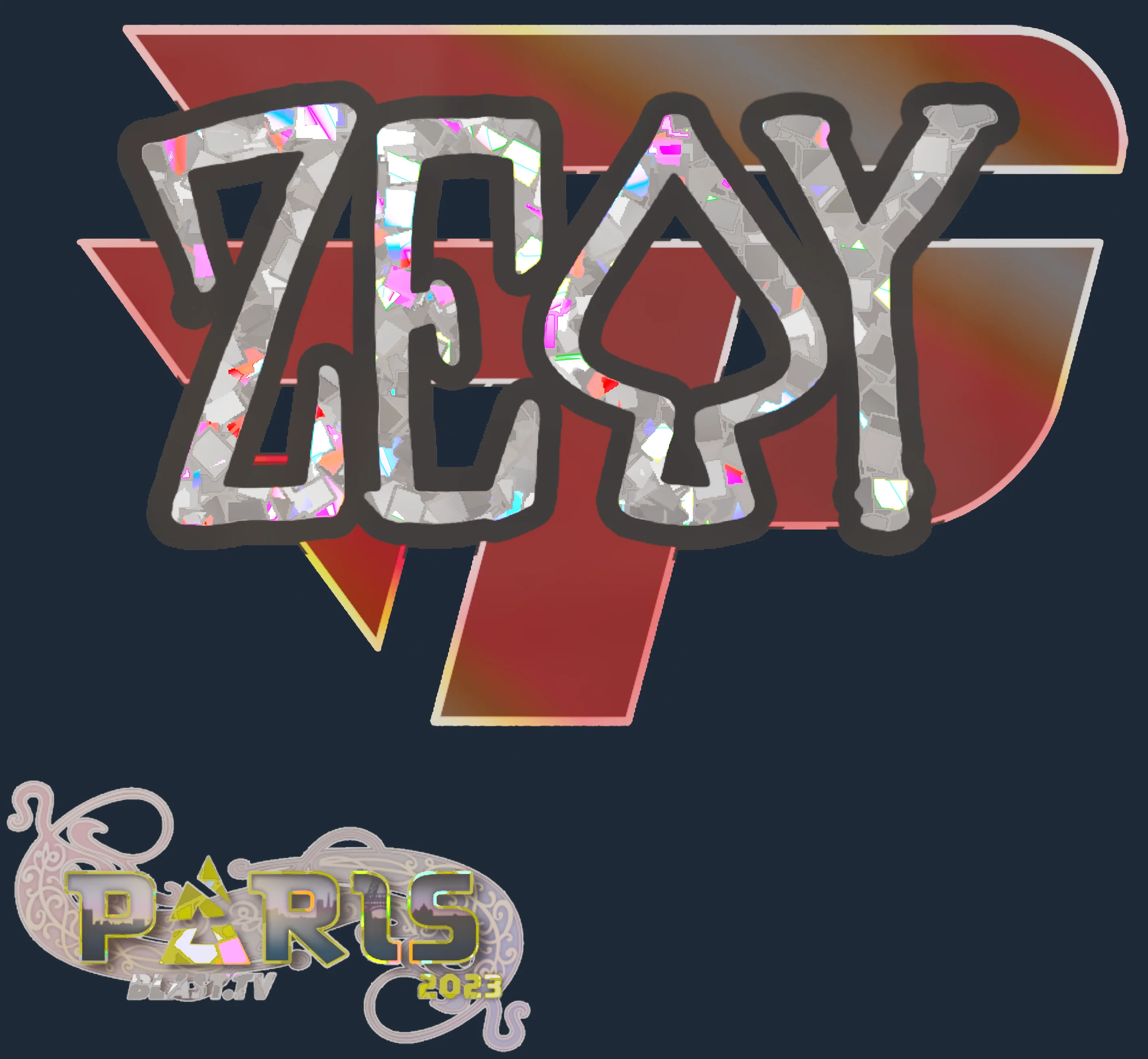 Sticker | zevy (Glitter) | Paris 2023 Image