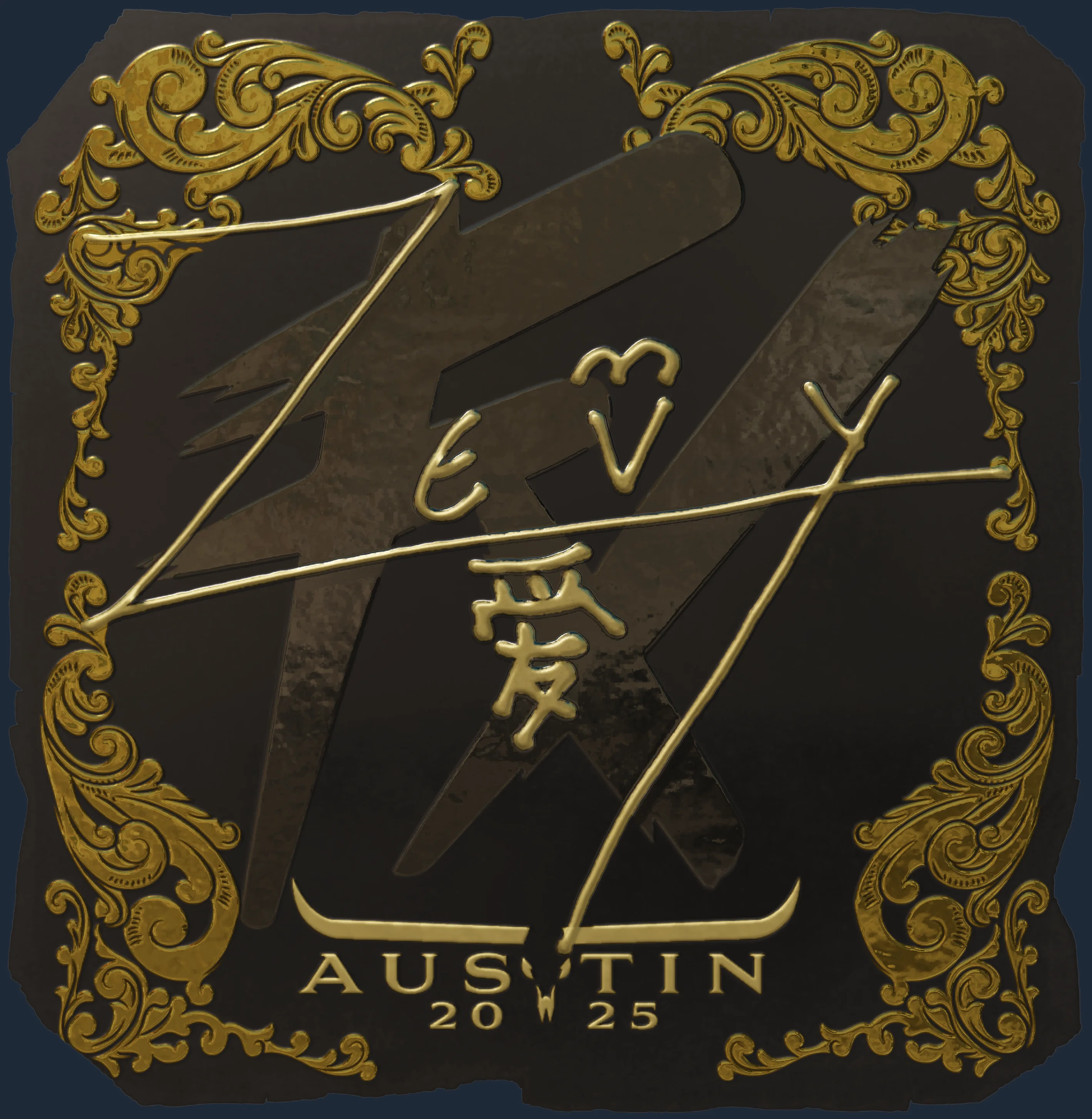 Sticker | zevy (Gold) | Austin 2025 Image