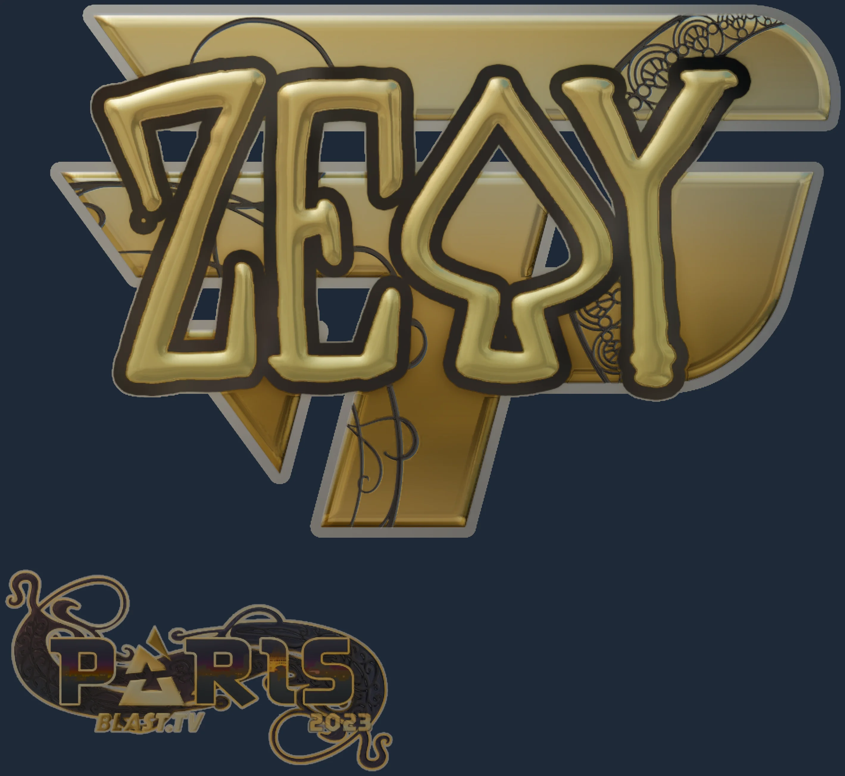 Sticker | zevy (Gold) | Paris 2023 Image