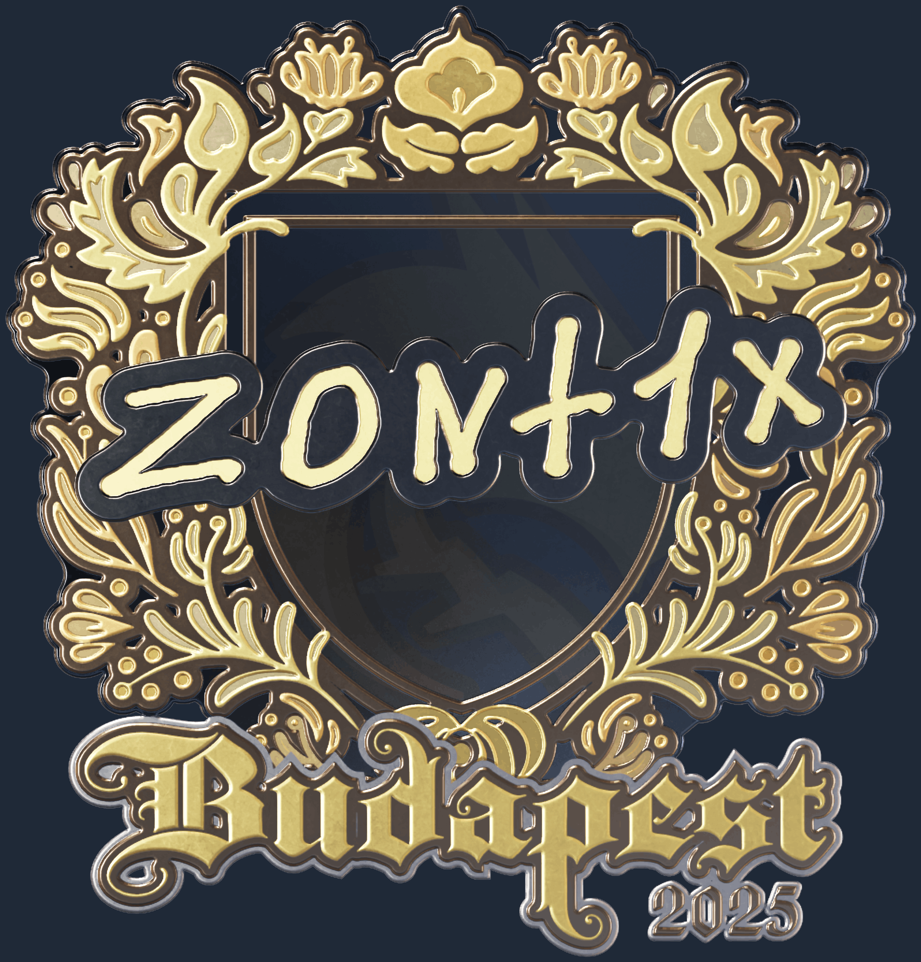 Sticker | zont1x (Gold) | Budapest 2025 Image