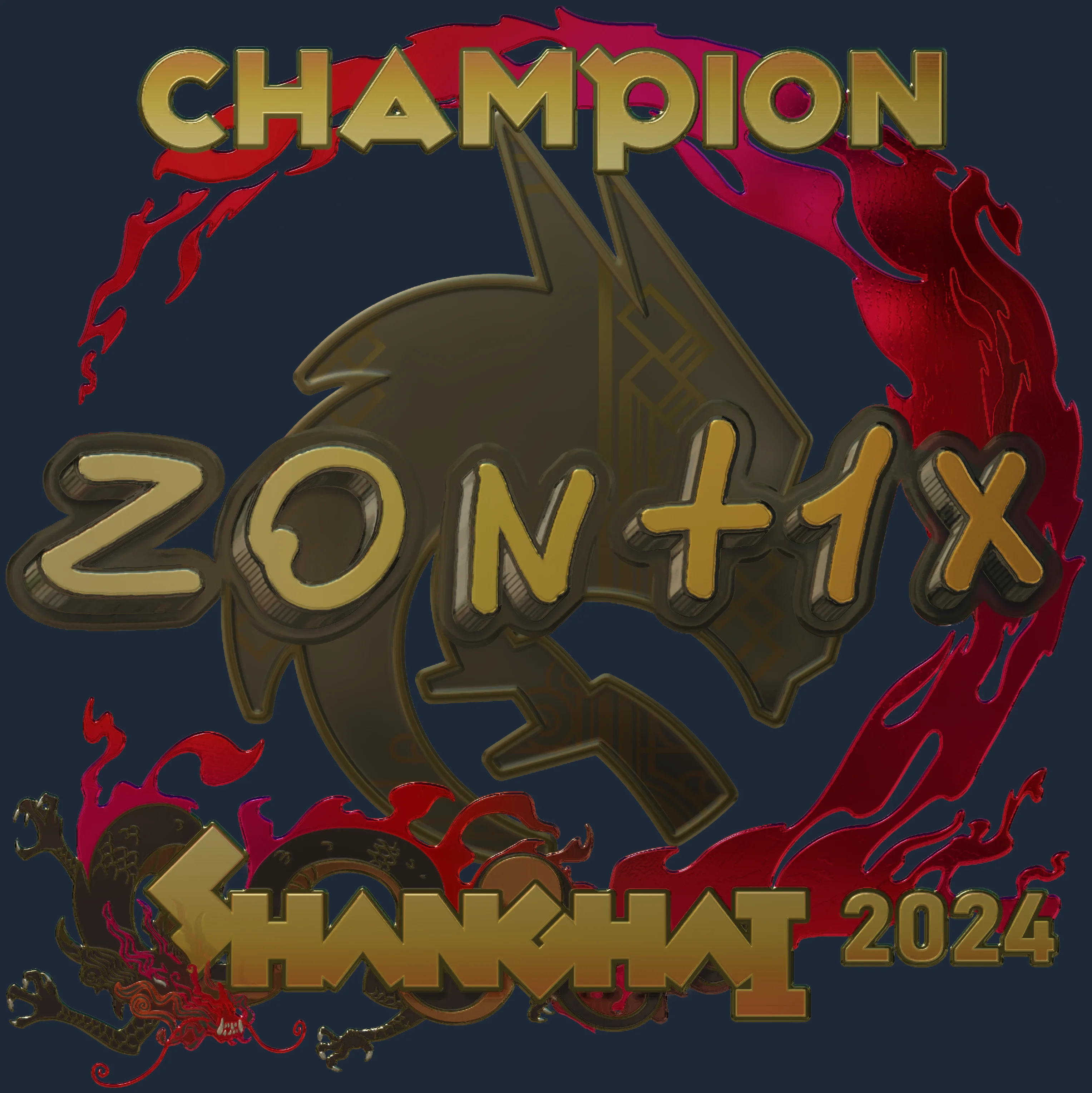 Sticker | zont1x (Gold, Champion) | Shanghai 2024 Image