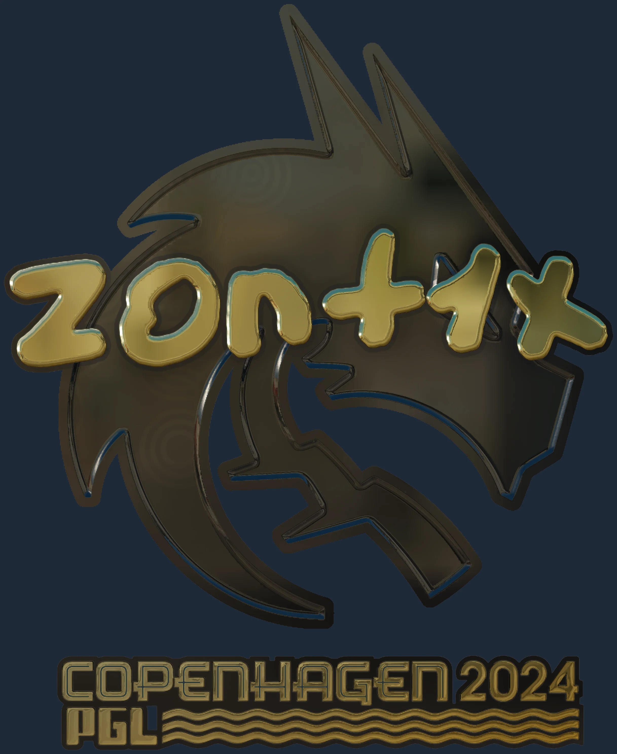 Sticker | zont1x (Gold) | Copenhagen 2024 Image