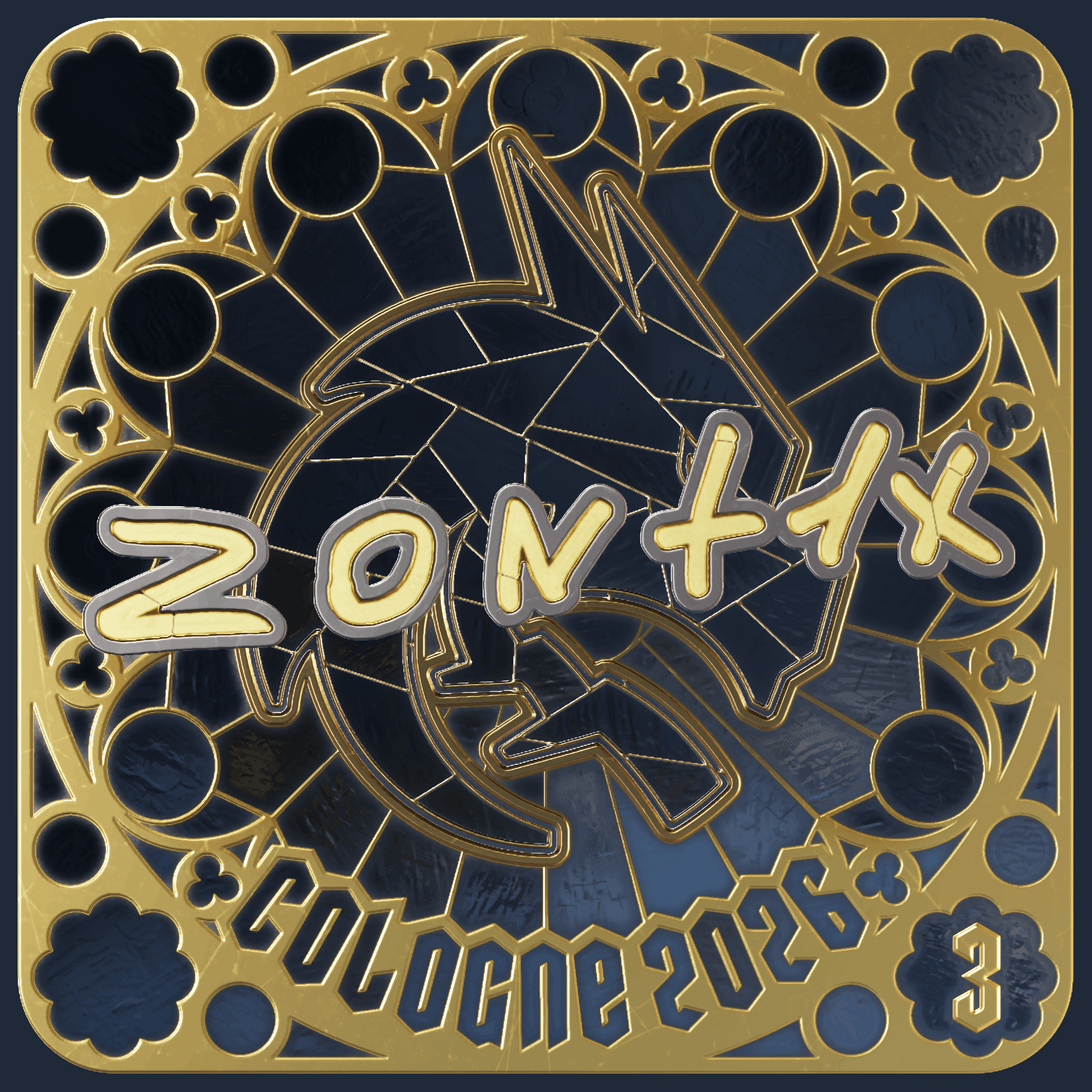 Sticker | zont1x (Gold, Ranked) | Cologne 2026 Image